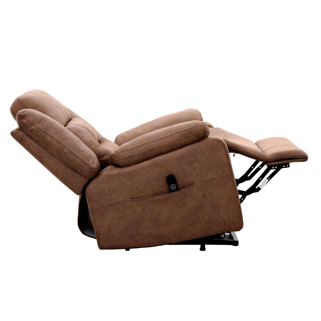 Pike Collection Power Lift Chair in Brown | CastleUp Experience Centre Online Furniture