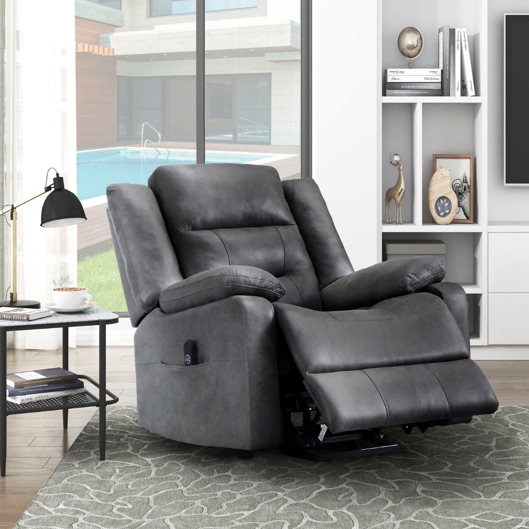 Pike Collection Power Lift Chair in Grey | CastleUp Experience Centre Online Furniture