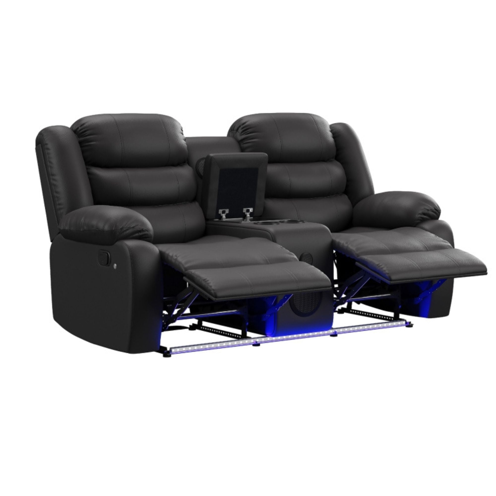 DeWolffe 2-Piece Reclining Set in Black | CastleUp Experience Centre Online Furniture