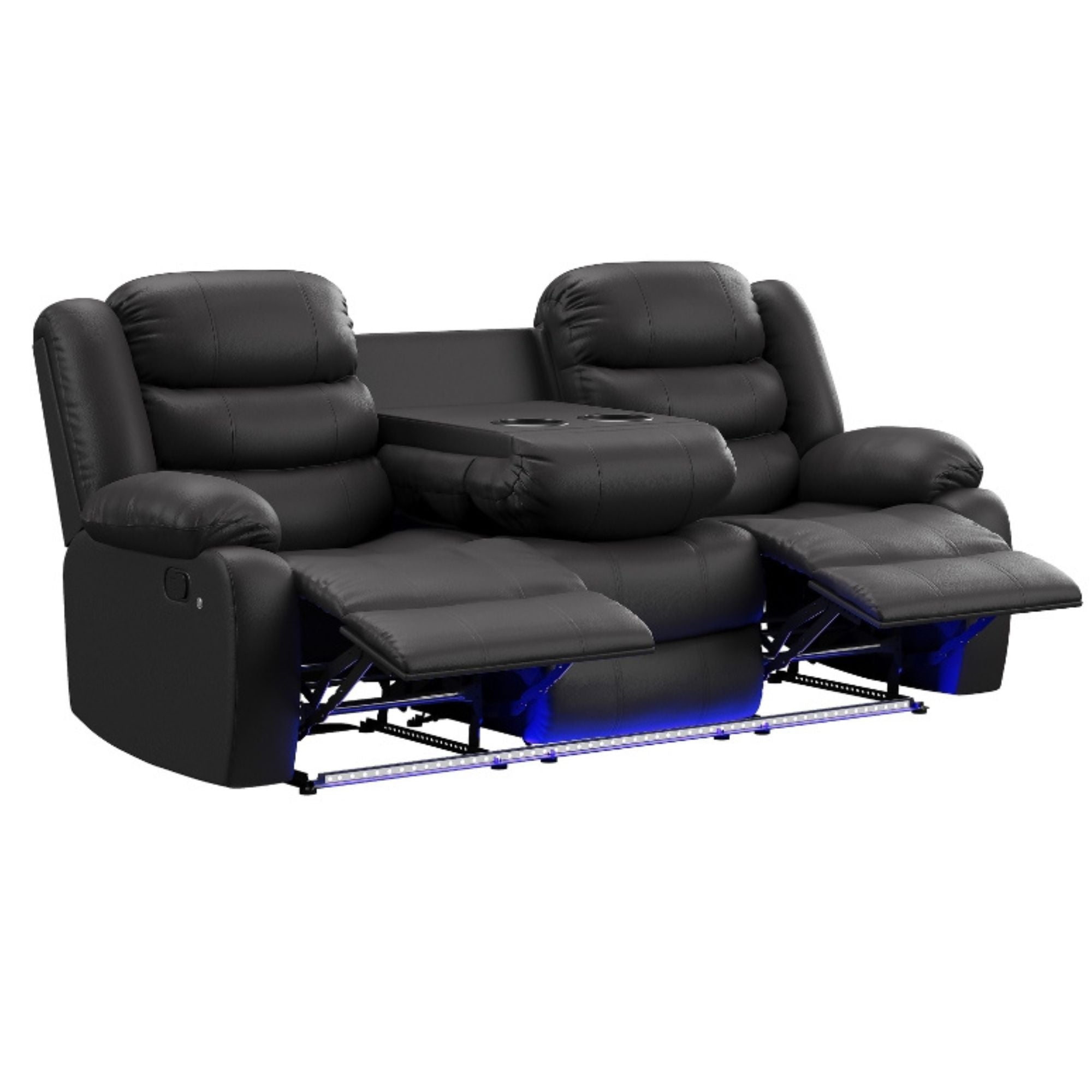 DeWolffe 2-Piece Reclining Set in Black | CastleUp Experience Centre Online Furniture