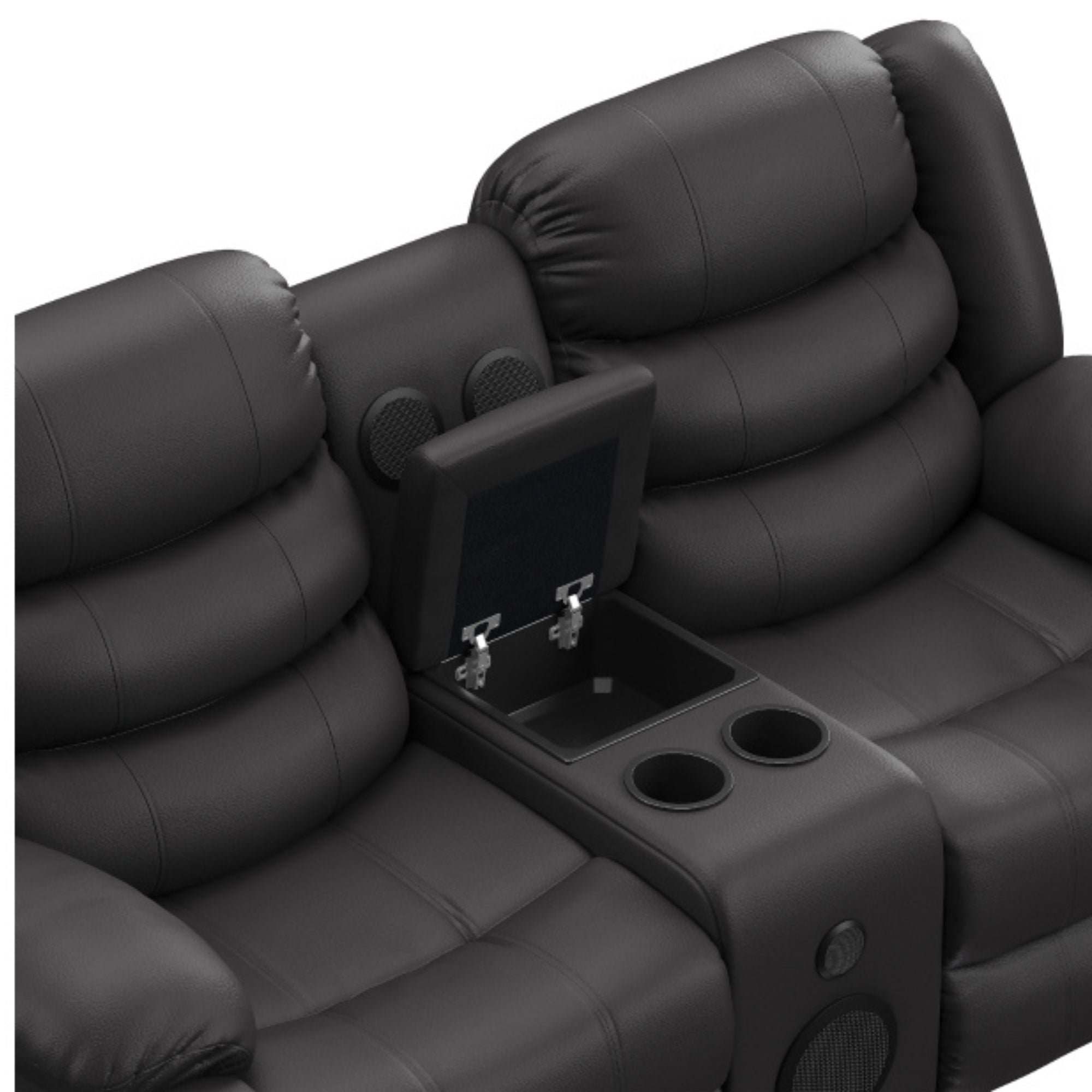 DeWolffe 2-Piece Reclining Set in Black | CastleUp Experience Centre Online Furniture