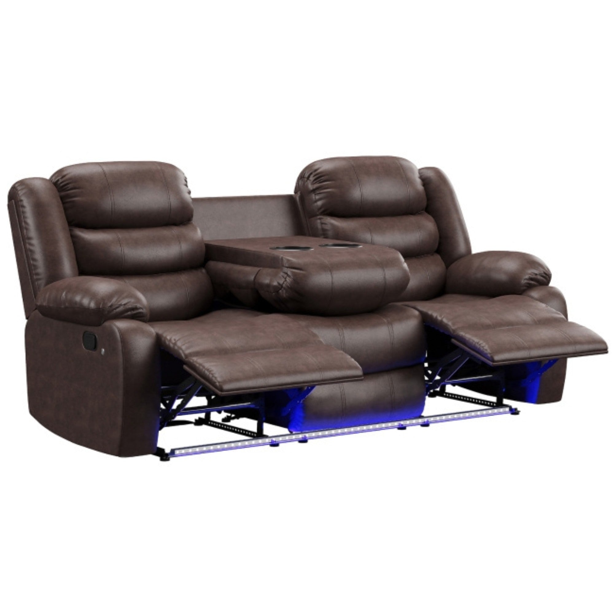 DeWolffe Reclining Set in Brown | CastleUp Experience Centre Online Furniture