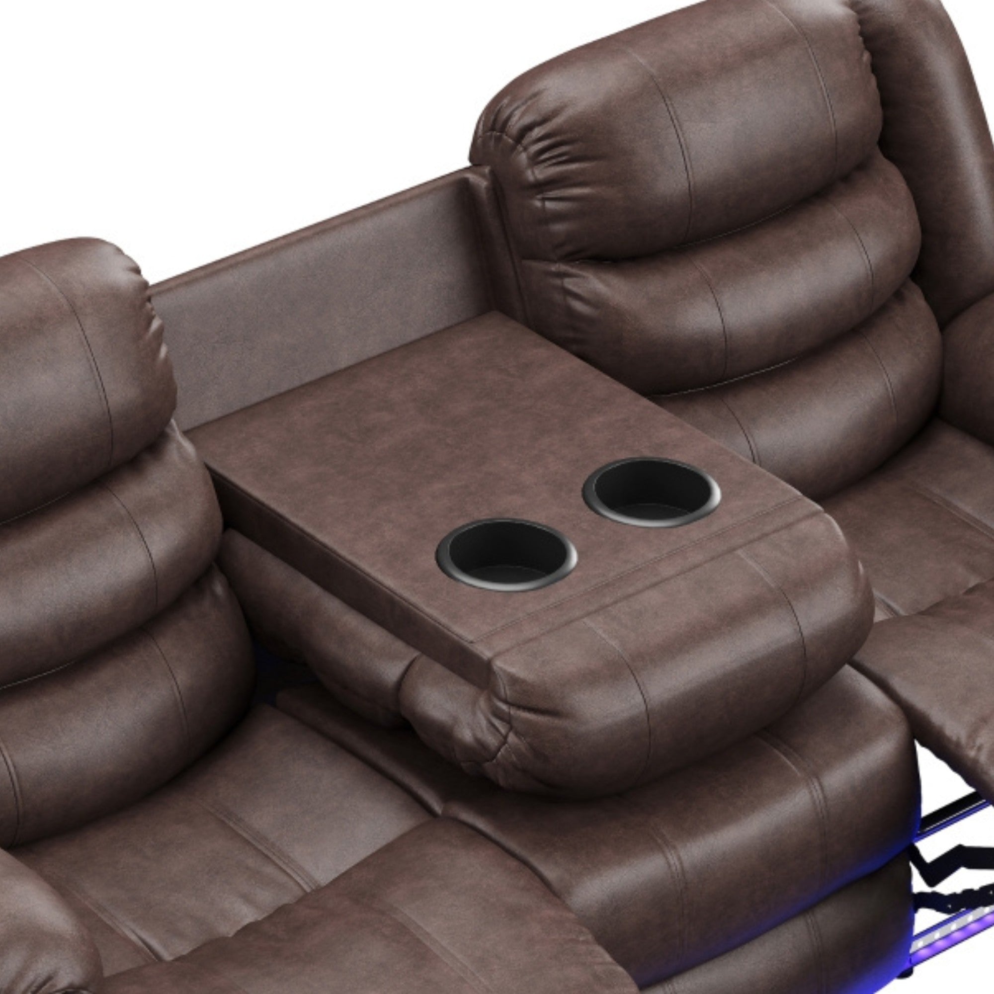 DeWolffe Reclining Set in Brown | CastleUp Experience Centre Online Furniture