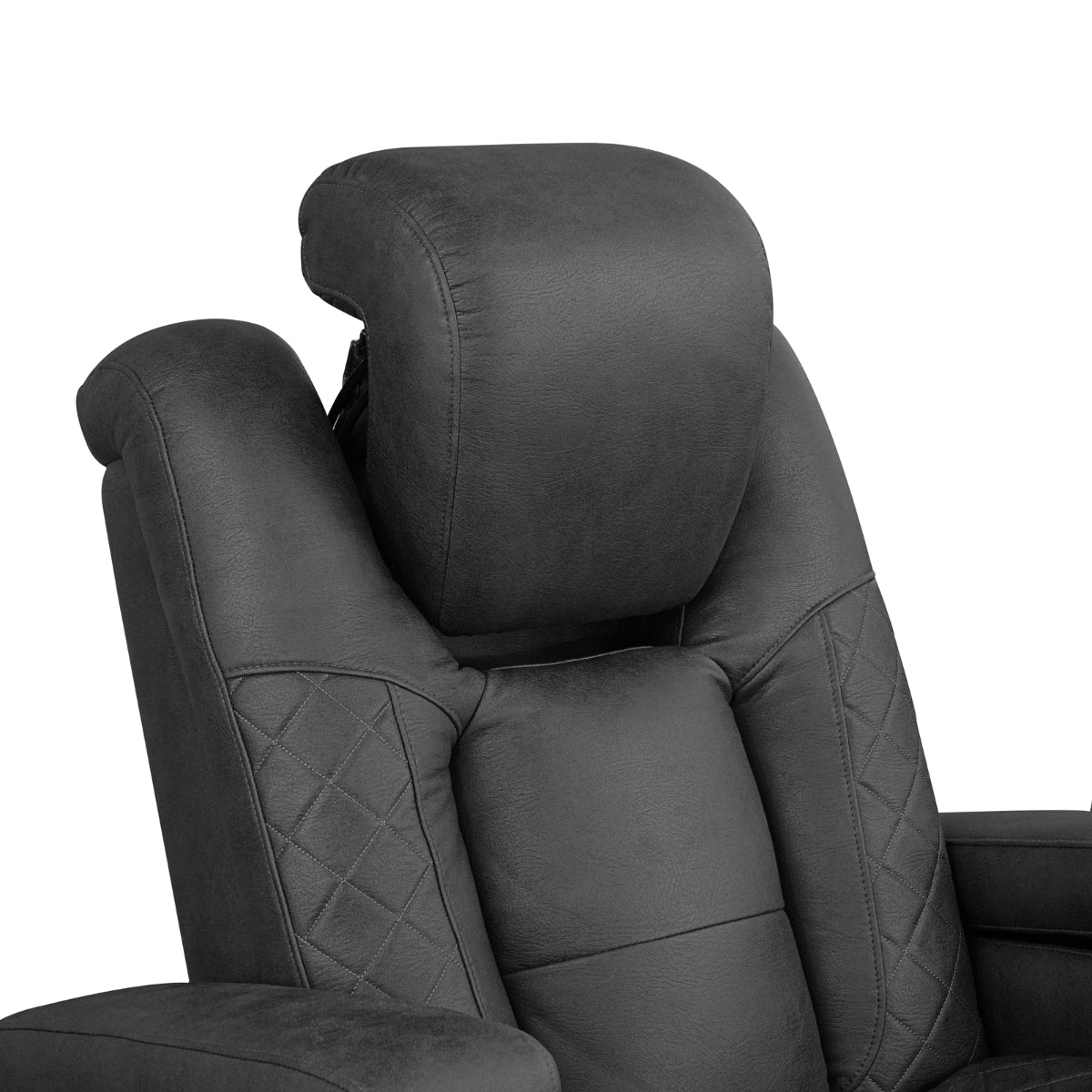 Tabor II Collection Power Glider Reclining Chair in Charcoal | CastleUp Experience Centre Online Furniture