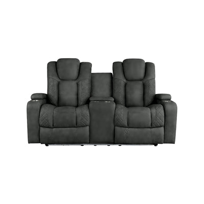 Tabor II Collection Power Reclining Loveseat in Charcoal (Copy) | CastleUp Experience Centre Online Furniture