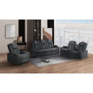 Tabor II Collection Power Glider Reclining Chair in Charcoal | CastleUp Experience Centre Online Furniture
