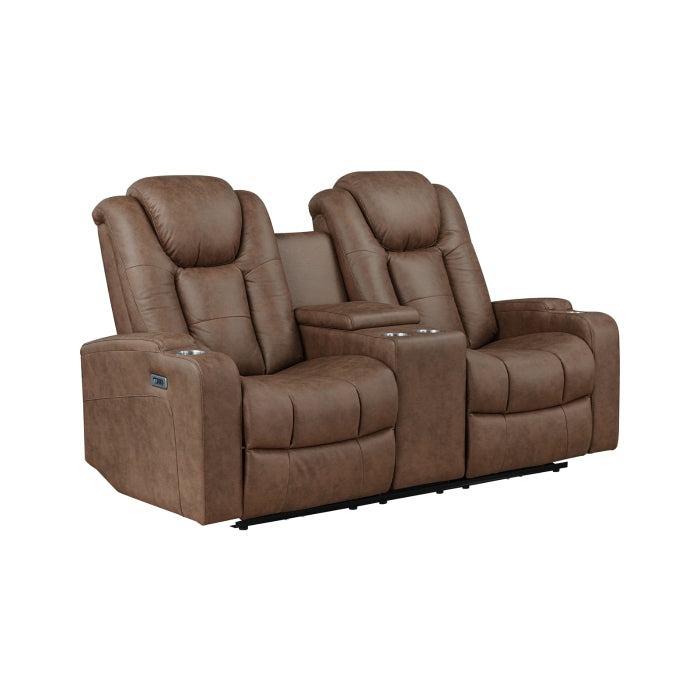 McBride II Power Reclining Loveseat in Brown | CastleUp Experience Centre Online Furniture