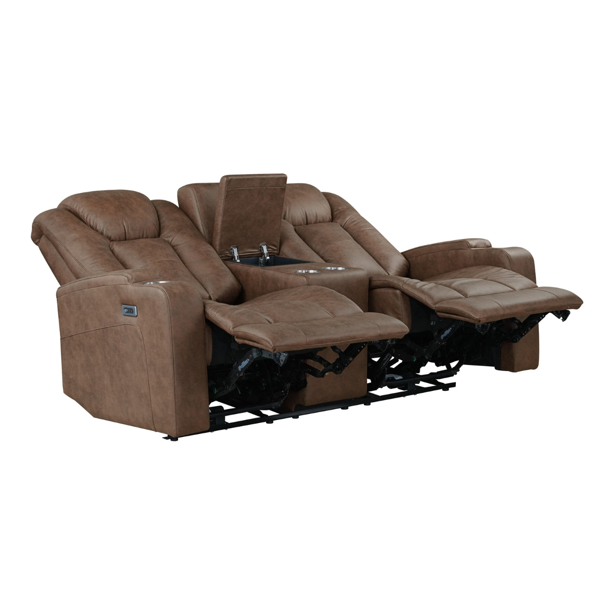 McBride II Power Reclining Loveseat in Brown | CastleUp Experience Centre Online Furniture