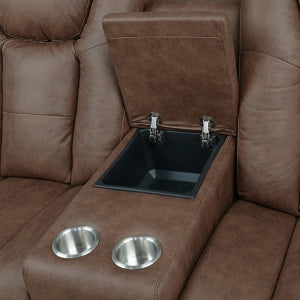 McBride II Power Reclining Loveseat in Brown | CastleUp Experience Centre Online Furniture
