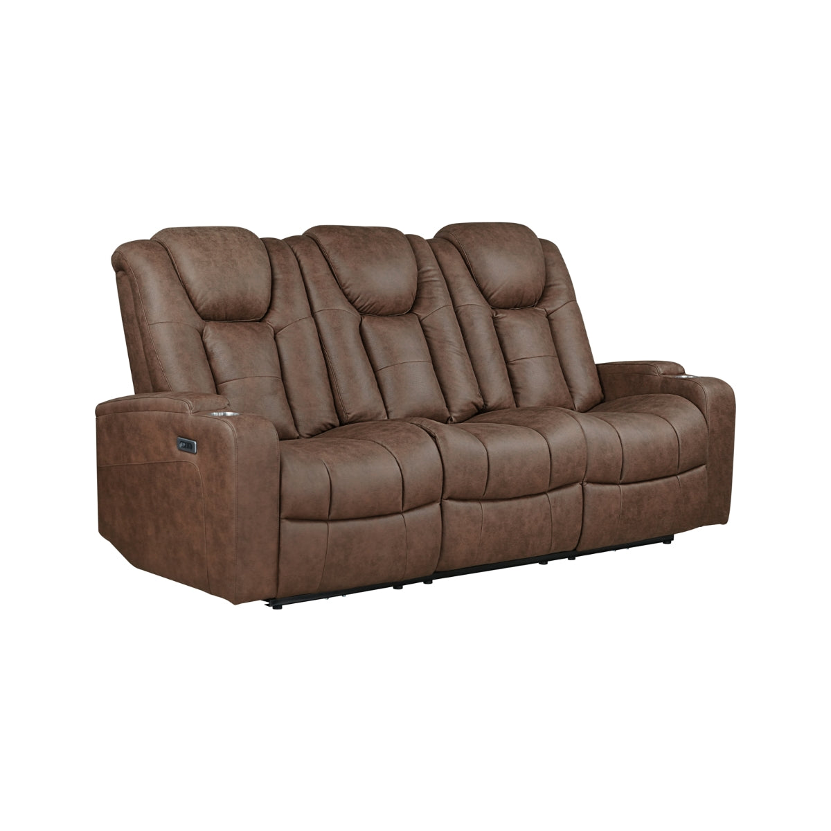 McBride II Power Reclining Sofa in Brown | CastleUp Experience Centre Online Furniture