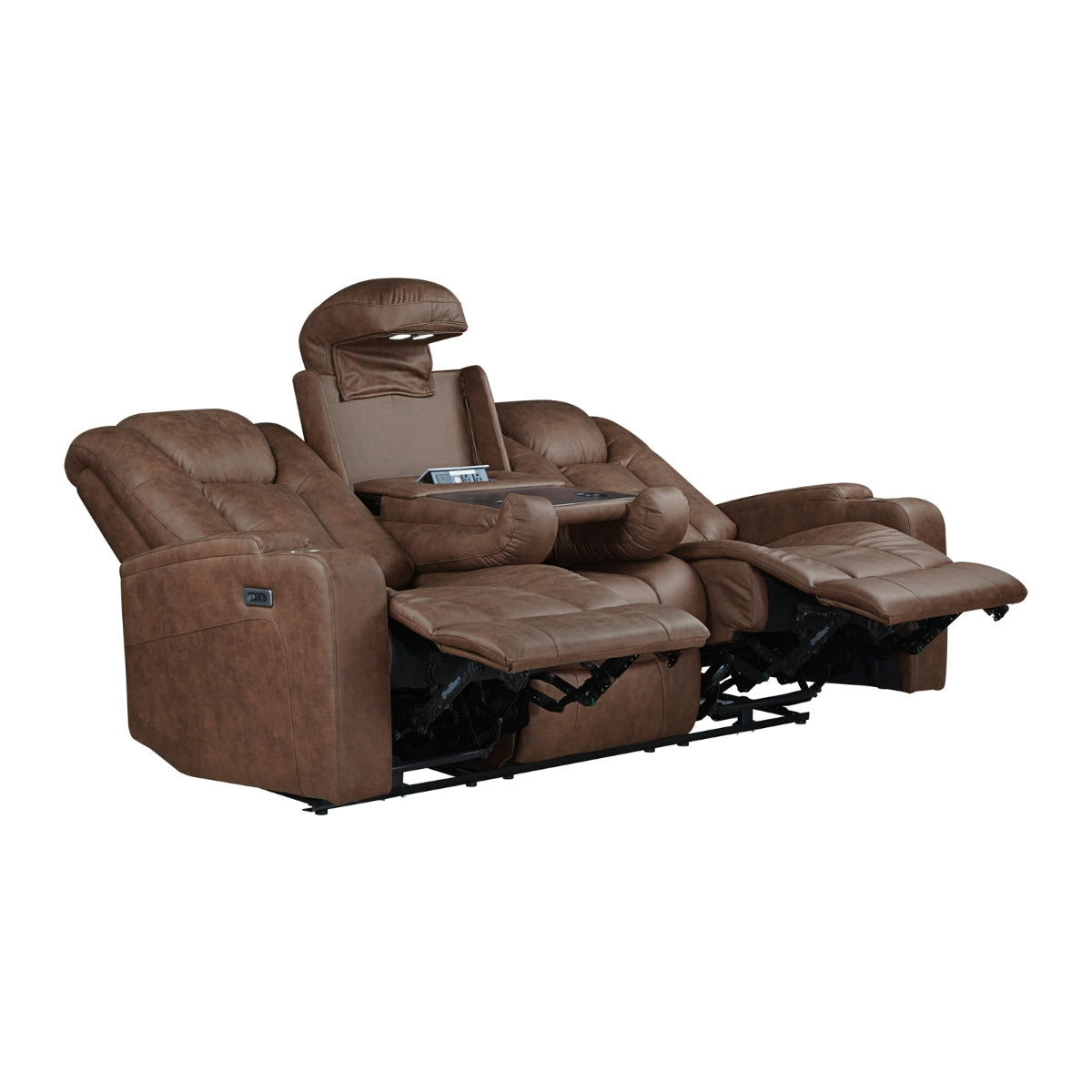 McBride II Power Reclining Sofa in Brown | CastleUp Experience Centre Online Furniture