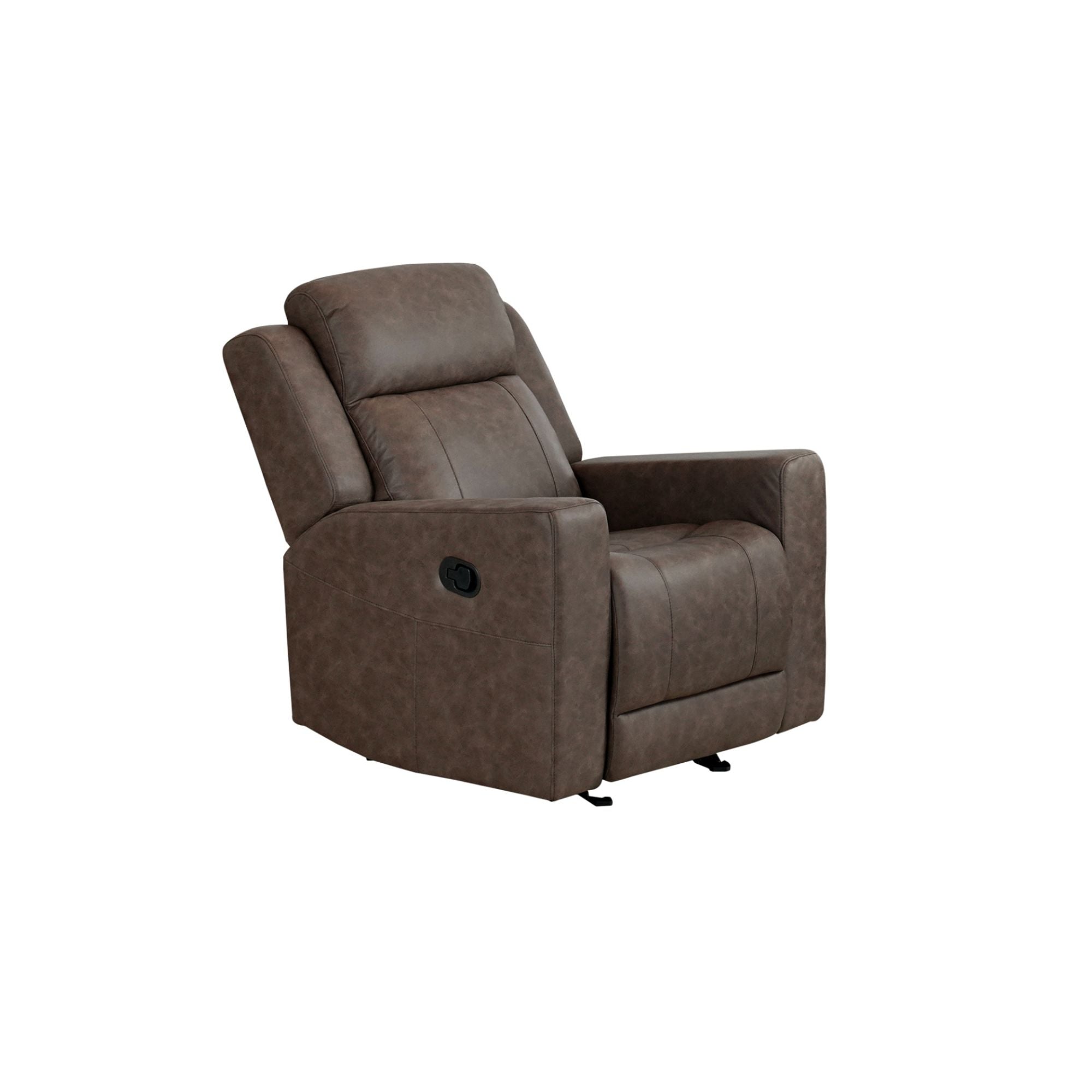 Brown Genji reclining sofa set by MAZ from the Genji Collection, featuring plush cushions and a modern design.
