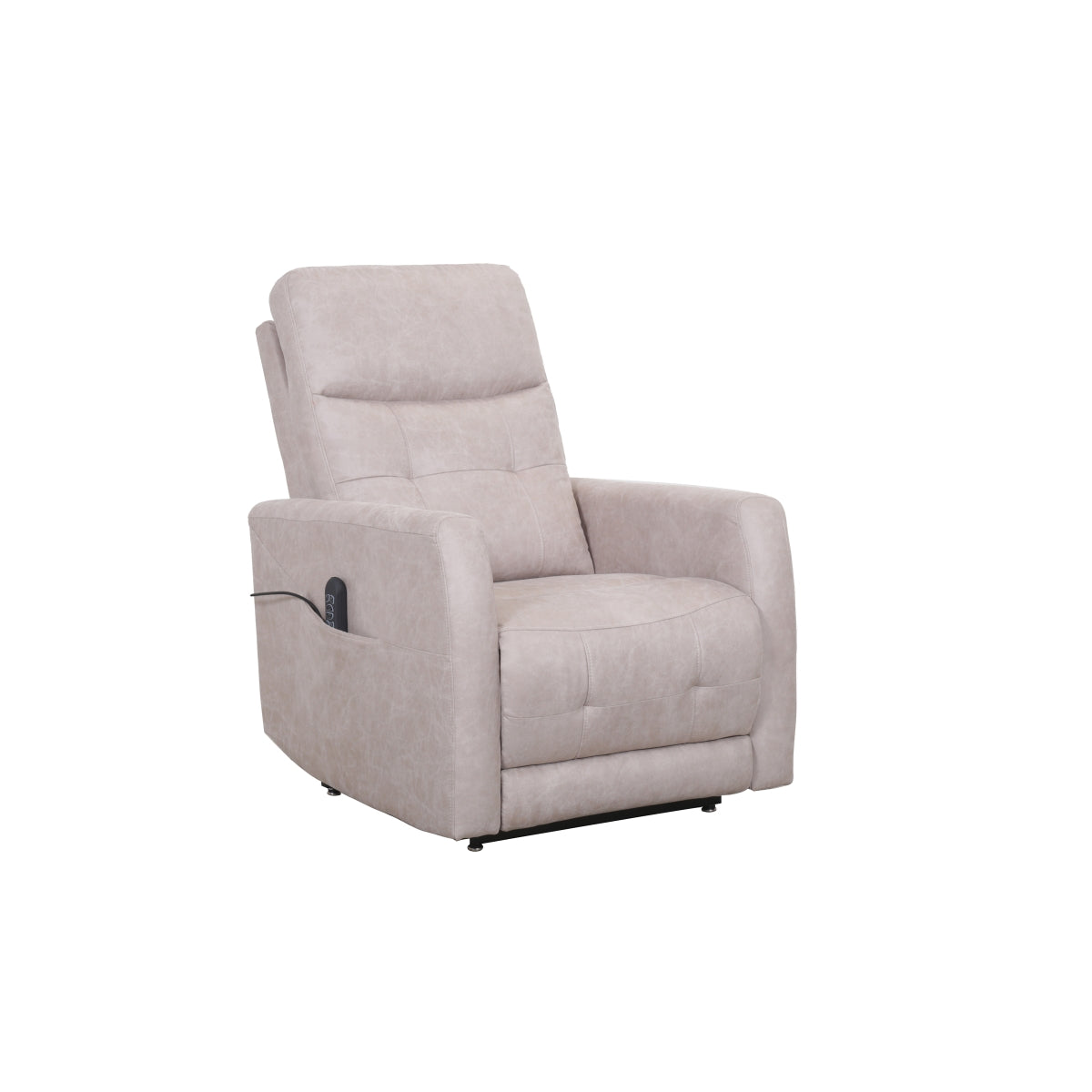 CastleUp Aisha Medical Lift Chair in beige with power headrest, shown in a closed position with no background.