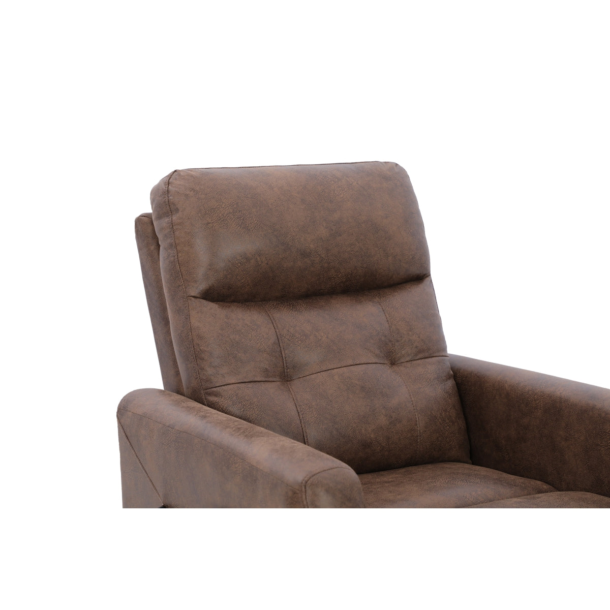 Brown Aisha Medical Lift Chair by CastleUp Experience Centre with power lift and headrest, shown with detailed close-up.