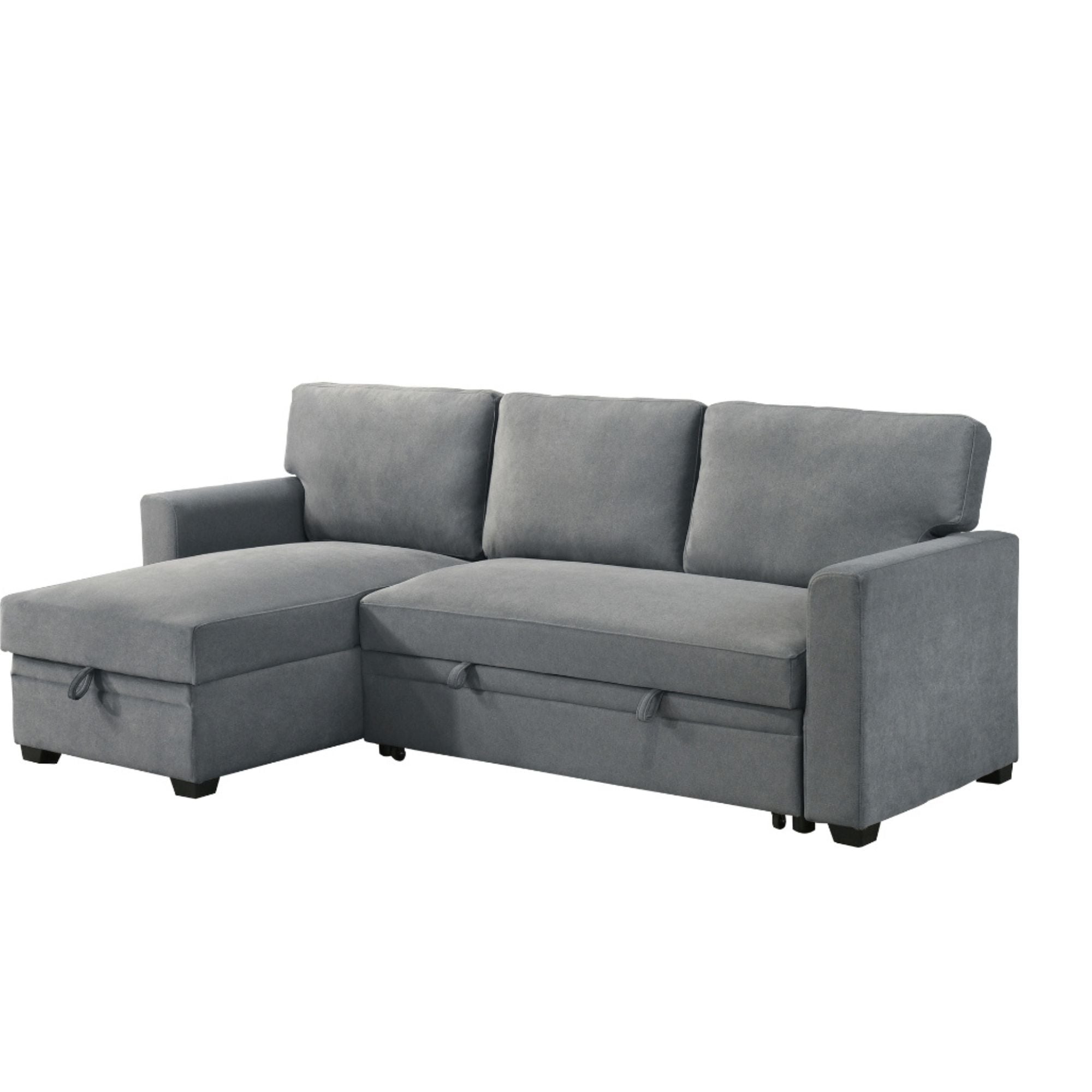 Ariadne 2-piece grey sectional sofa by MAZ, featuring modern design with plush cushions and spacious seating.