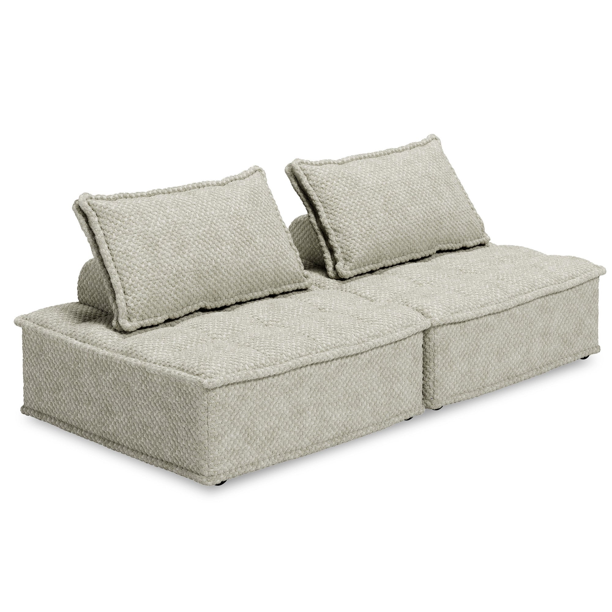 Bales 2-piece Modular Loveseat in Taupe