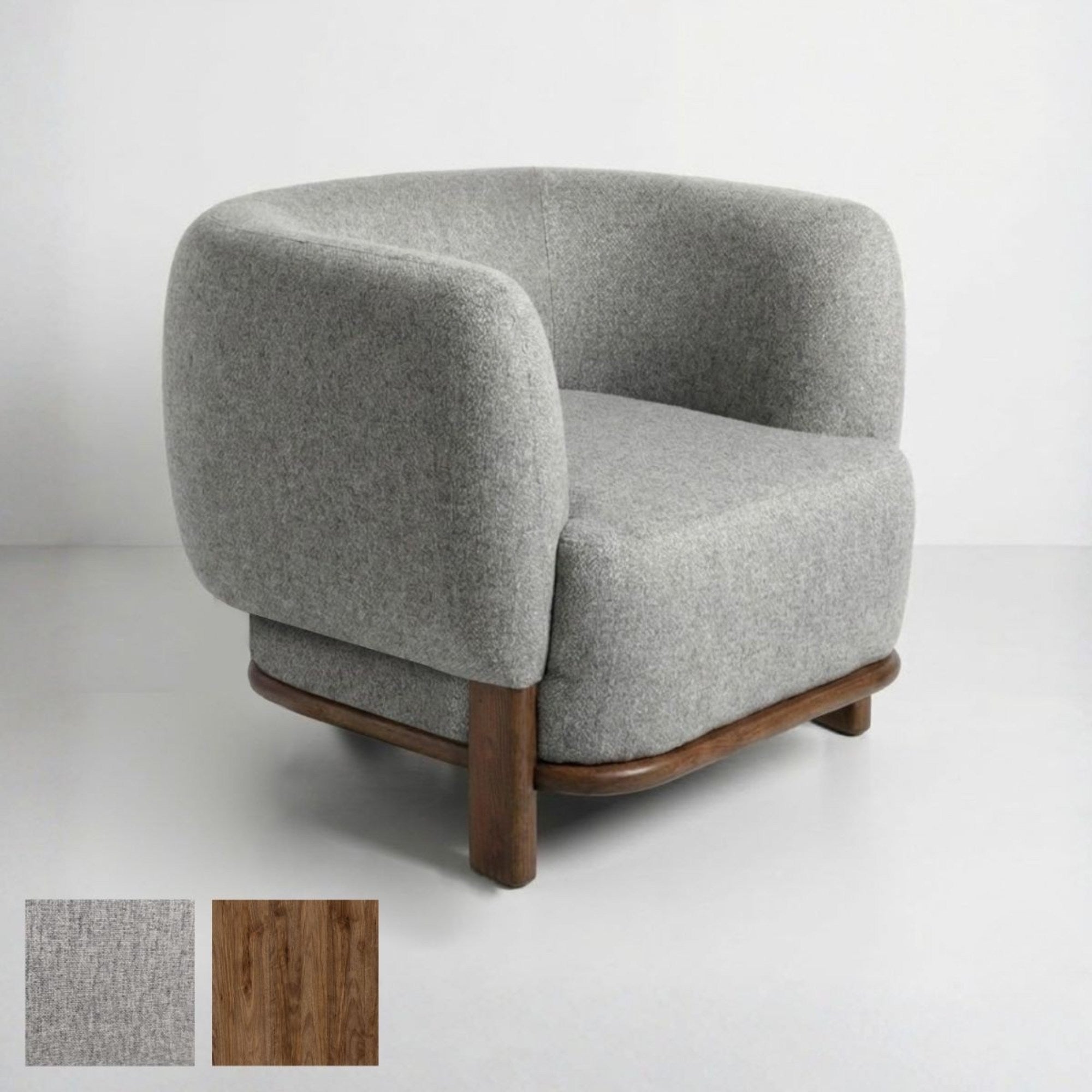 Florence Accent Chair Warm Grey