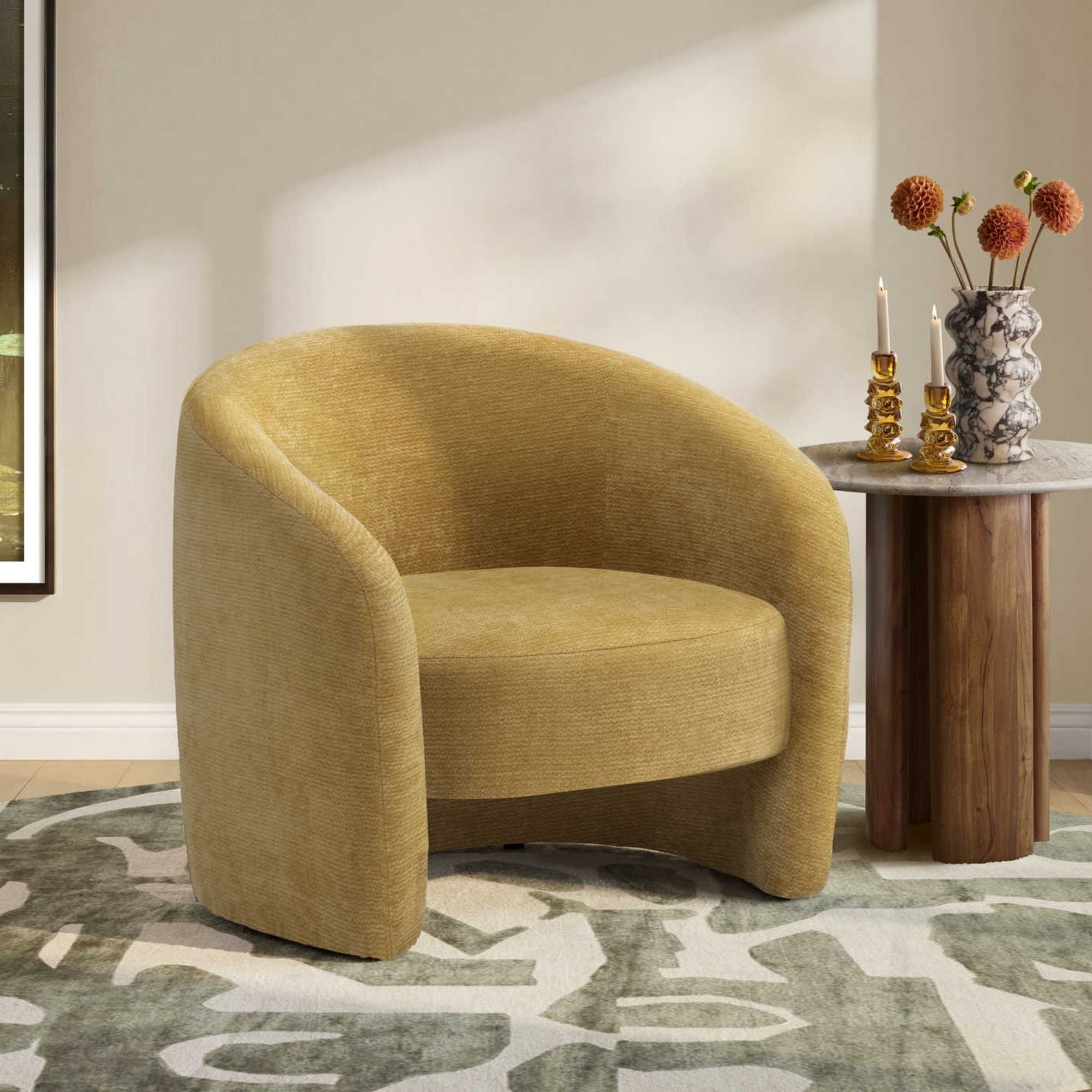 Cove Accent Chair in Gold