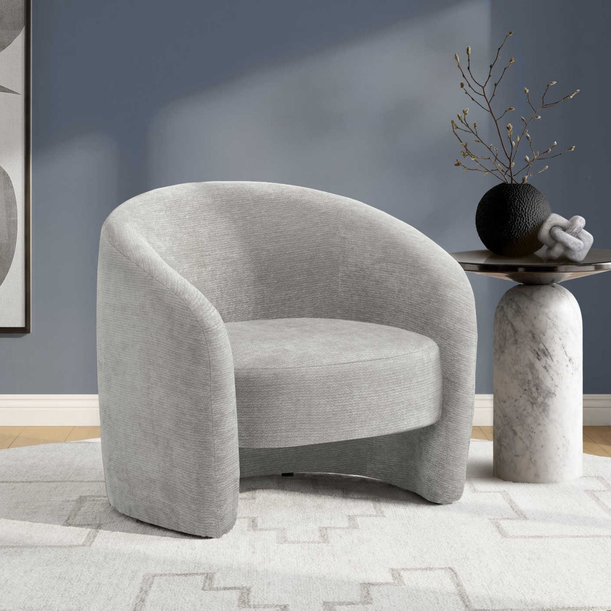 Cove Accent Chair in Light Grey