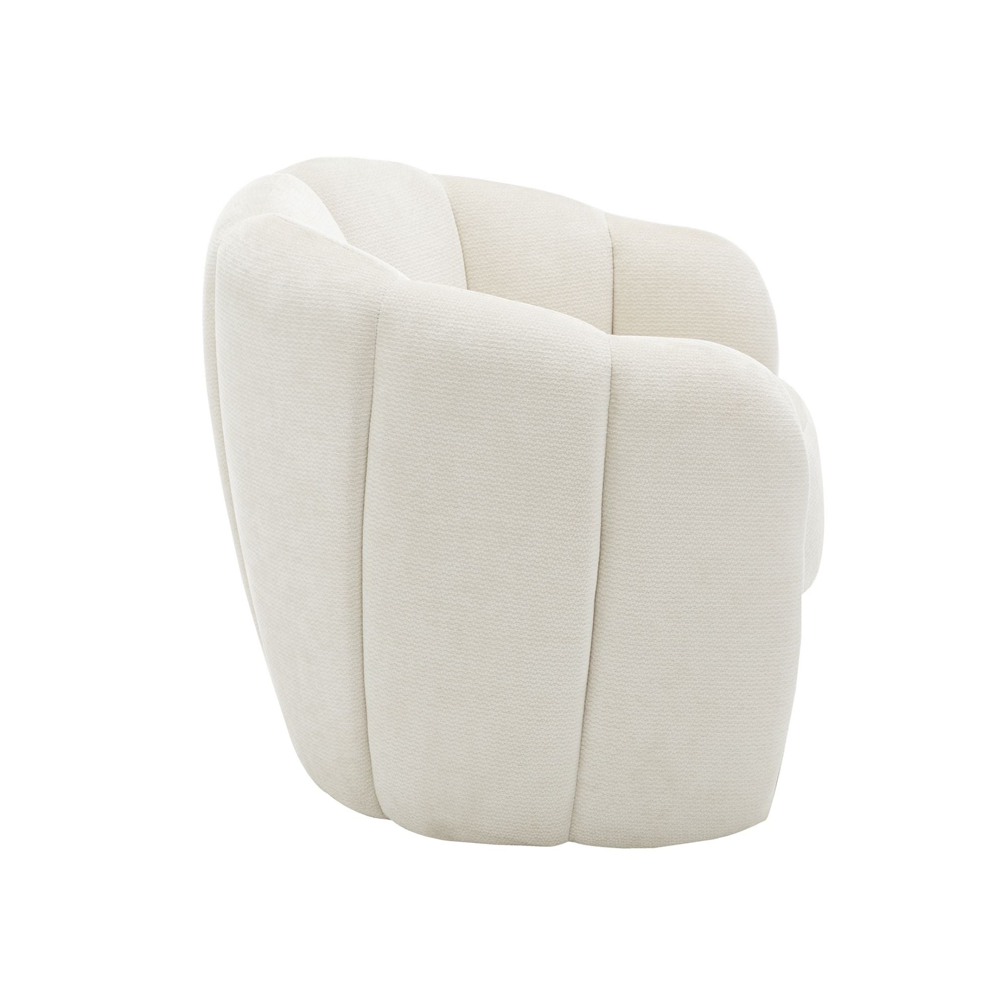 Fauteuil d'appoint en tissu gris clair I8005