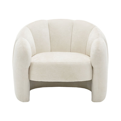 Fauteuil d'appoint en tissu gris clair I8005