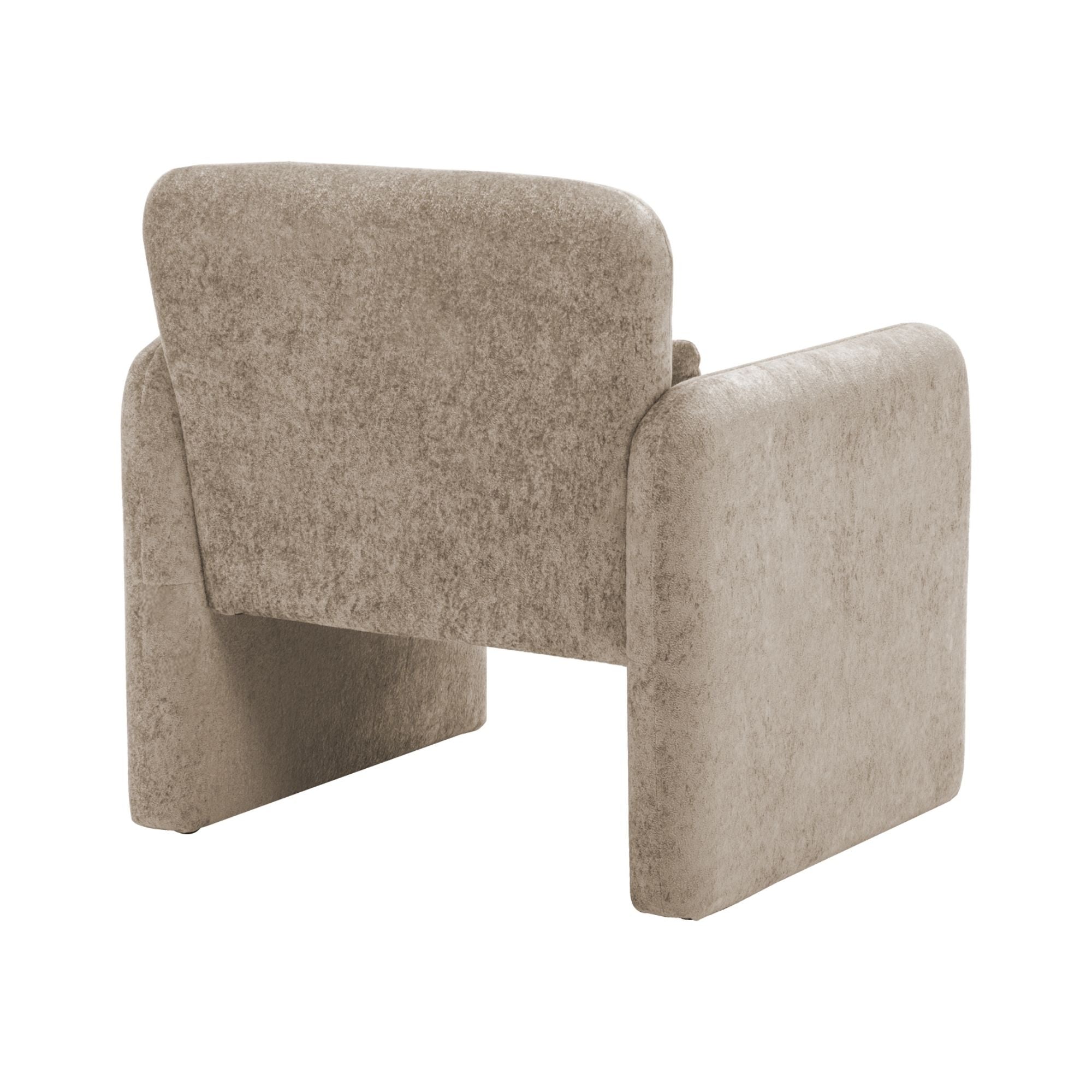 Fauteuil d'appoint en tissu gris clair I8005