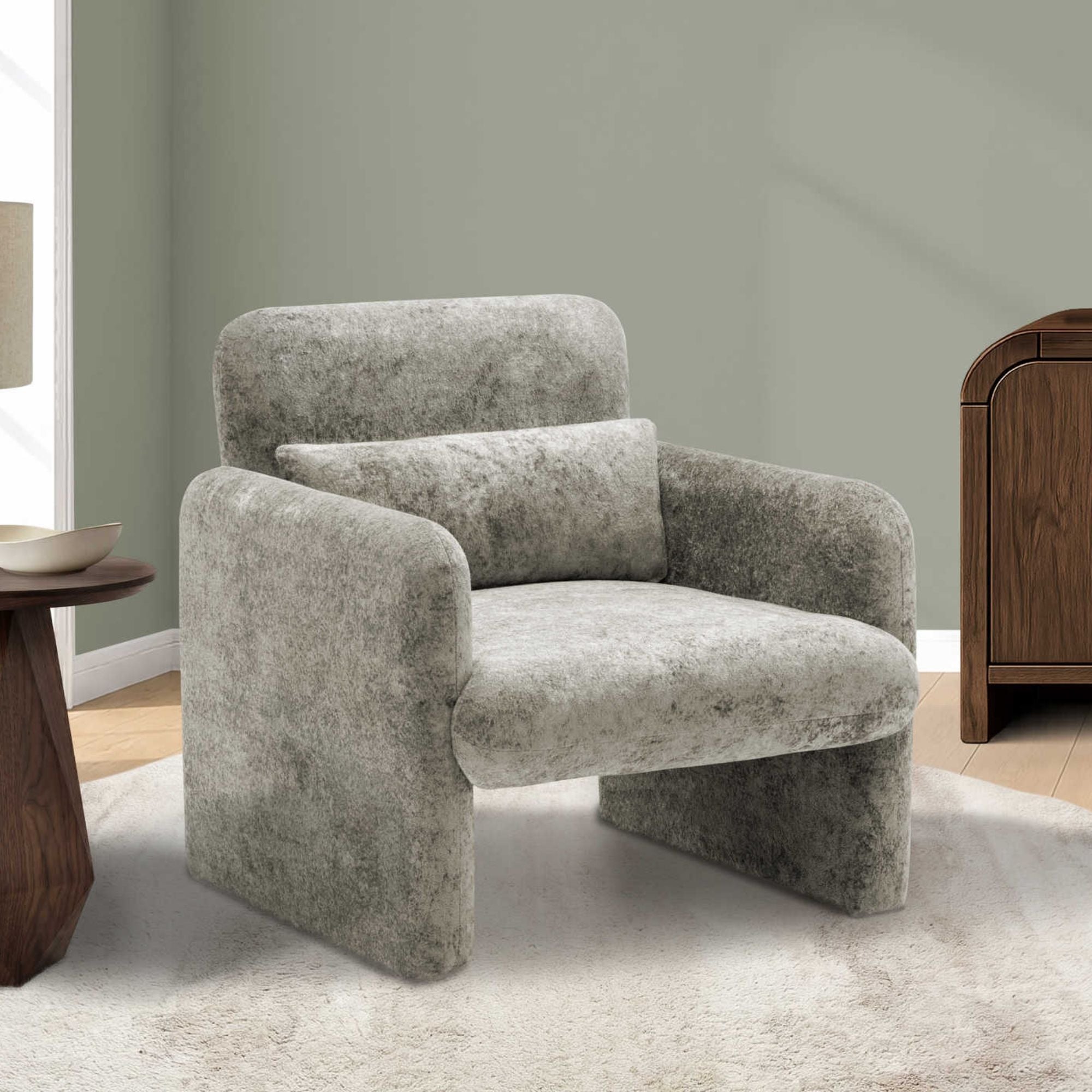 Rowan Accent Chair in Grey