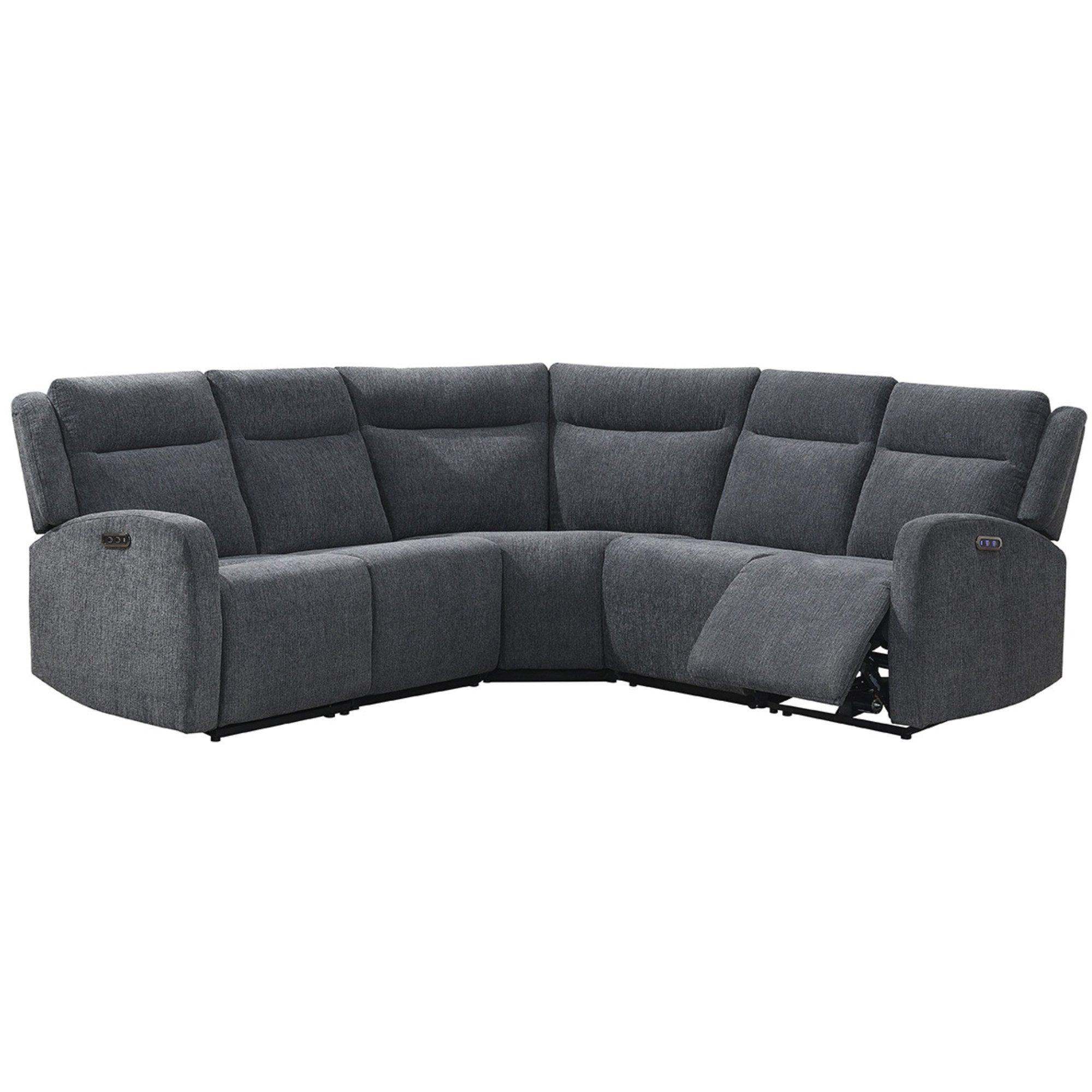 Alabama Power Reclining Sectional Grey