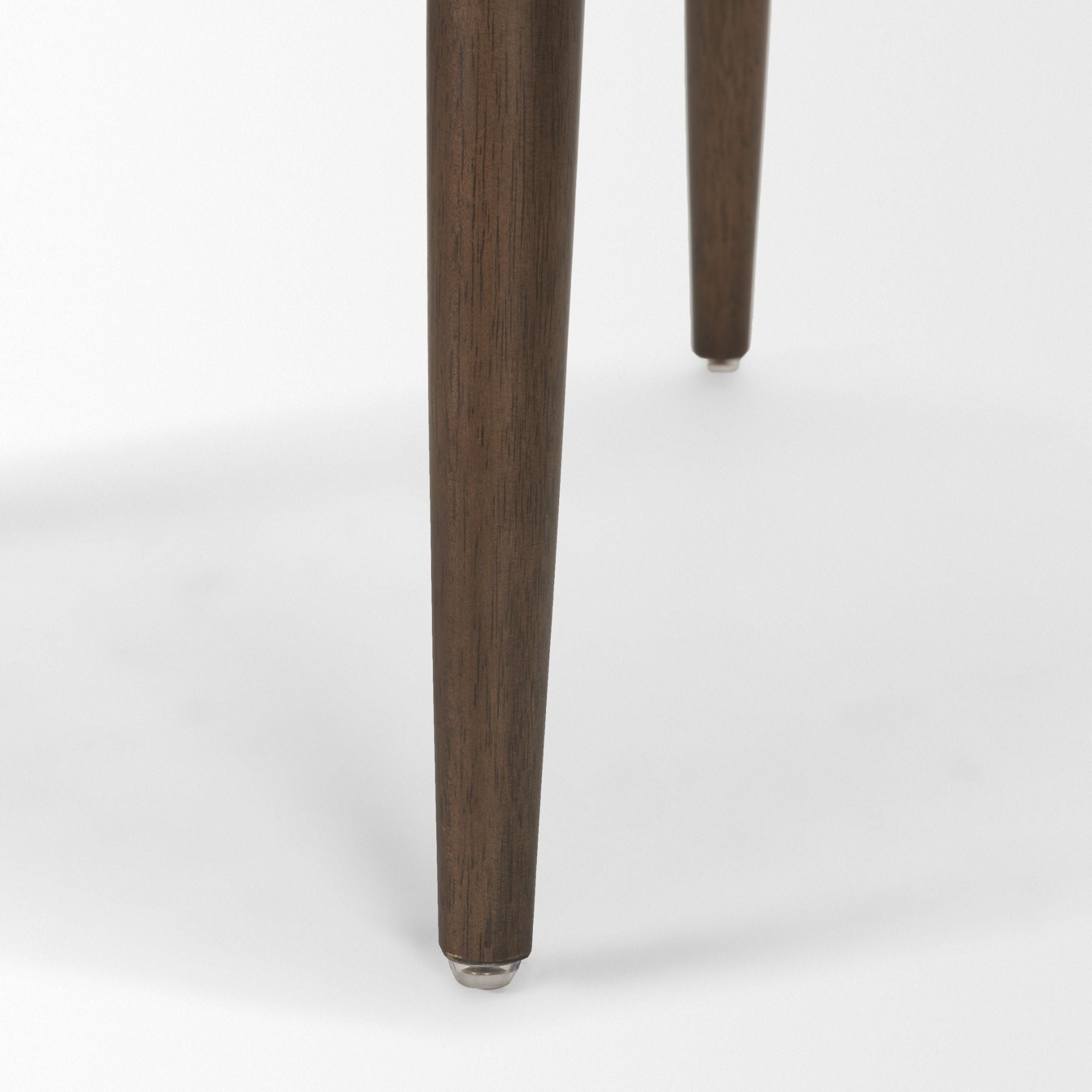 Mercana Abbie Collectional Curve Back Dining Chair in Oatmeal/Dark Brown | CastleUp Experience Centre Online Furniture