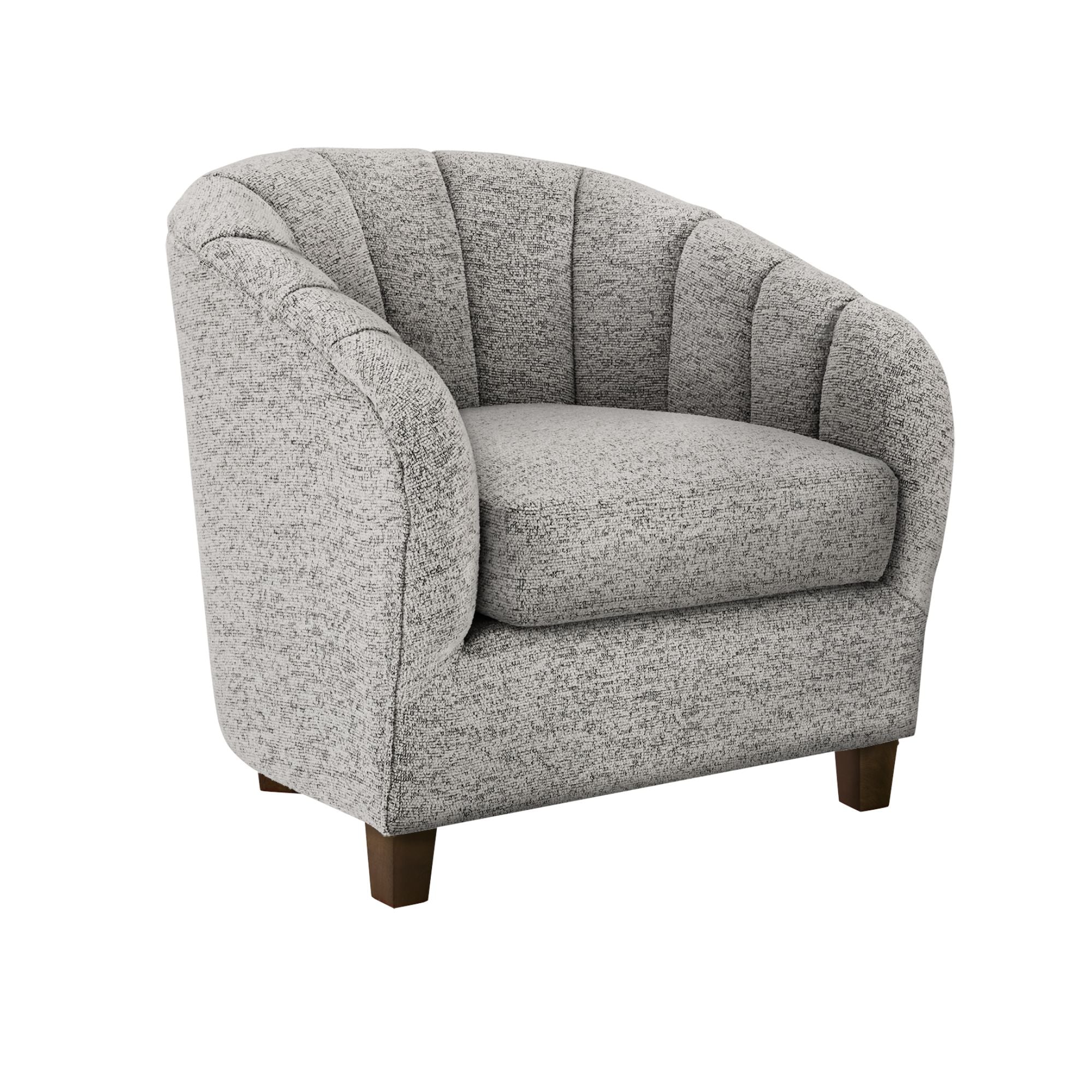 Silver fabric accent chair with sleek design, 31-inch height, by Monarch Specialties, featuring cushioned seat and modern style.