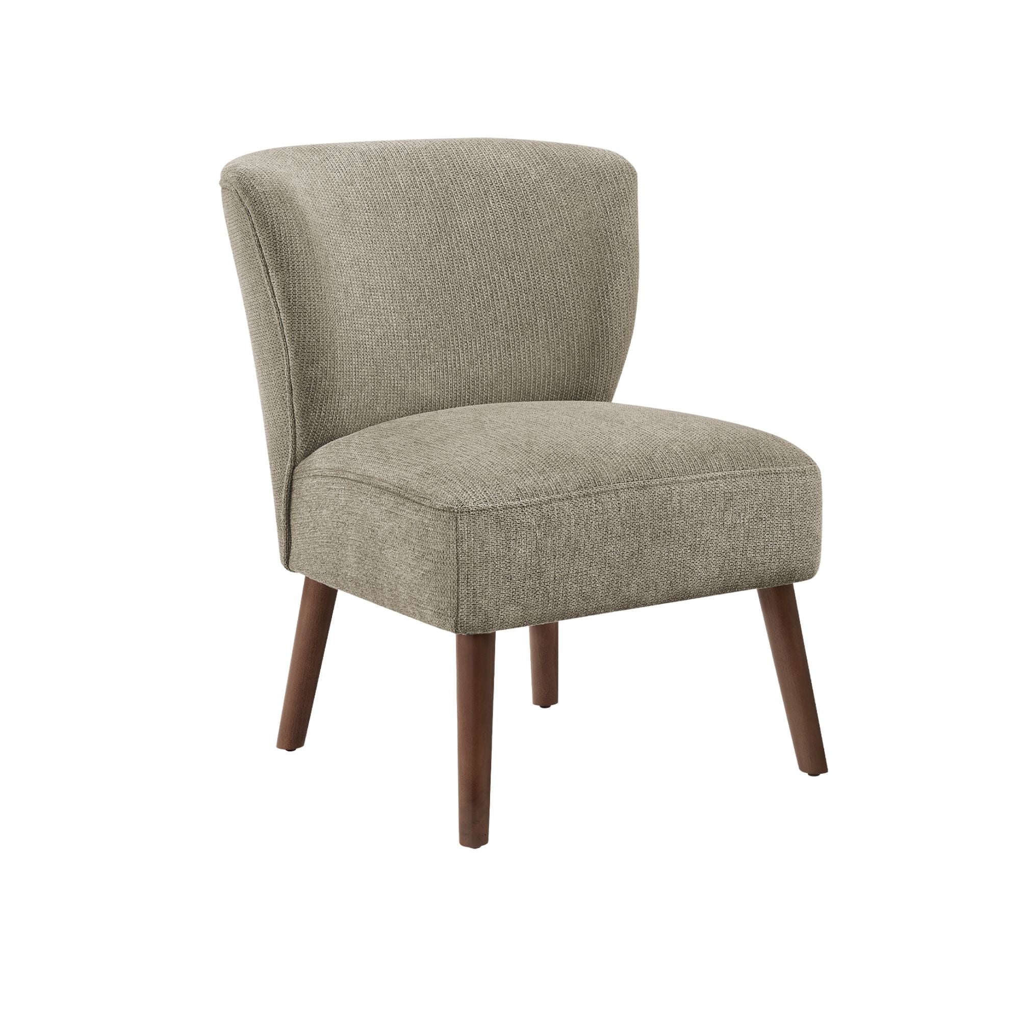 Light brown fabric accent chair by Monarch Specialties featuring a modern design and comfortable cushioned seating.
