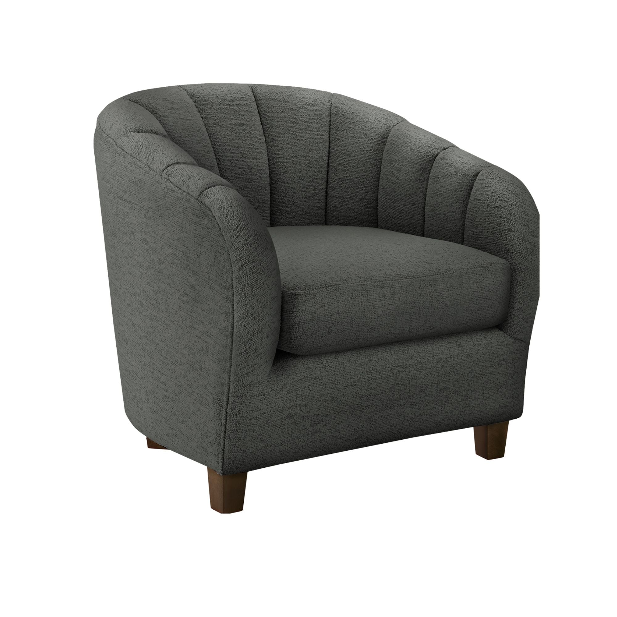 Grey fabric accent chair by Monarch Specialties with a 31-inch height, modern and comfortable for living room or bedroom decor.