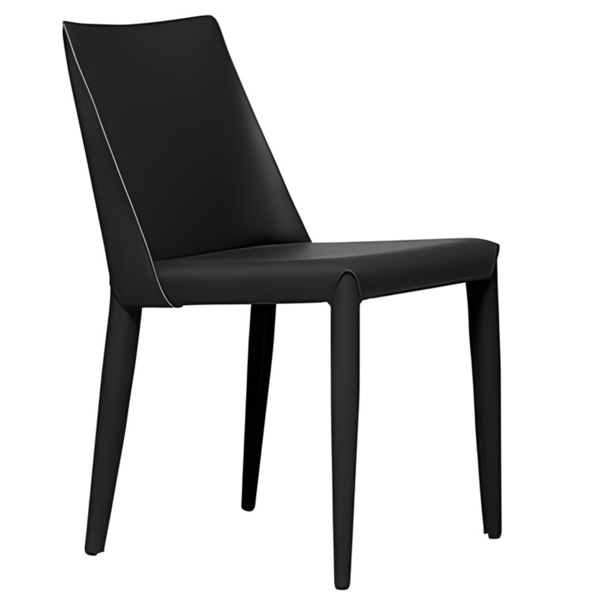 Black Ace Dining Chair from Elite Living in the collection, featuring sleek design and comfortable seating for modern dining rooms.