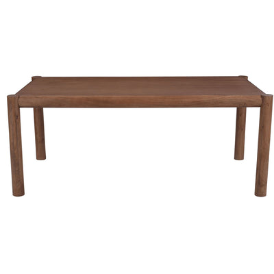 Advik 79" Rectangular Dining Table Walnut