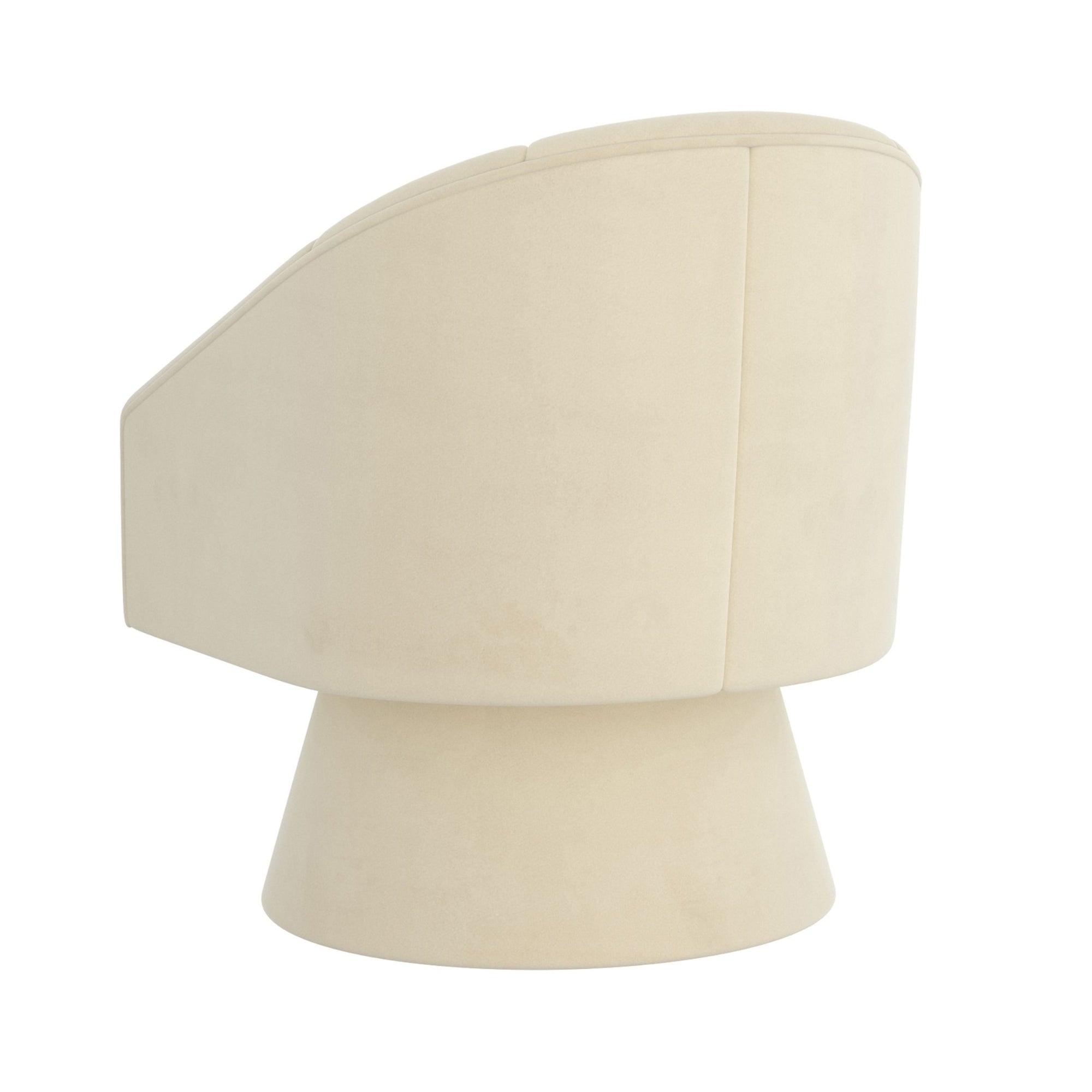 Aggio Swivel Accent Chair in Ivory