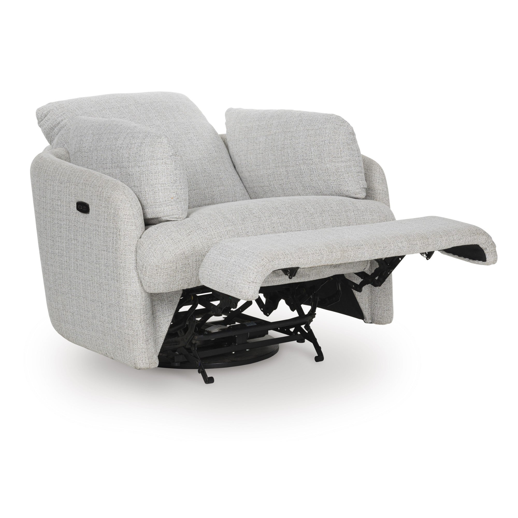 Alainmont Next-Gen Nuvella Swivel Power Reclining Chair Light Grey