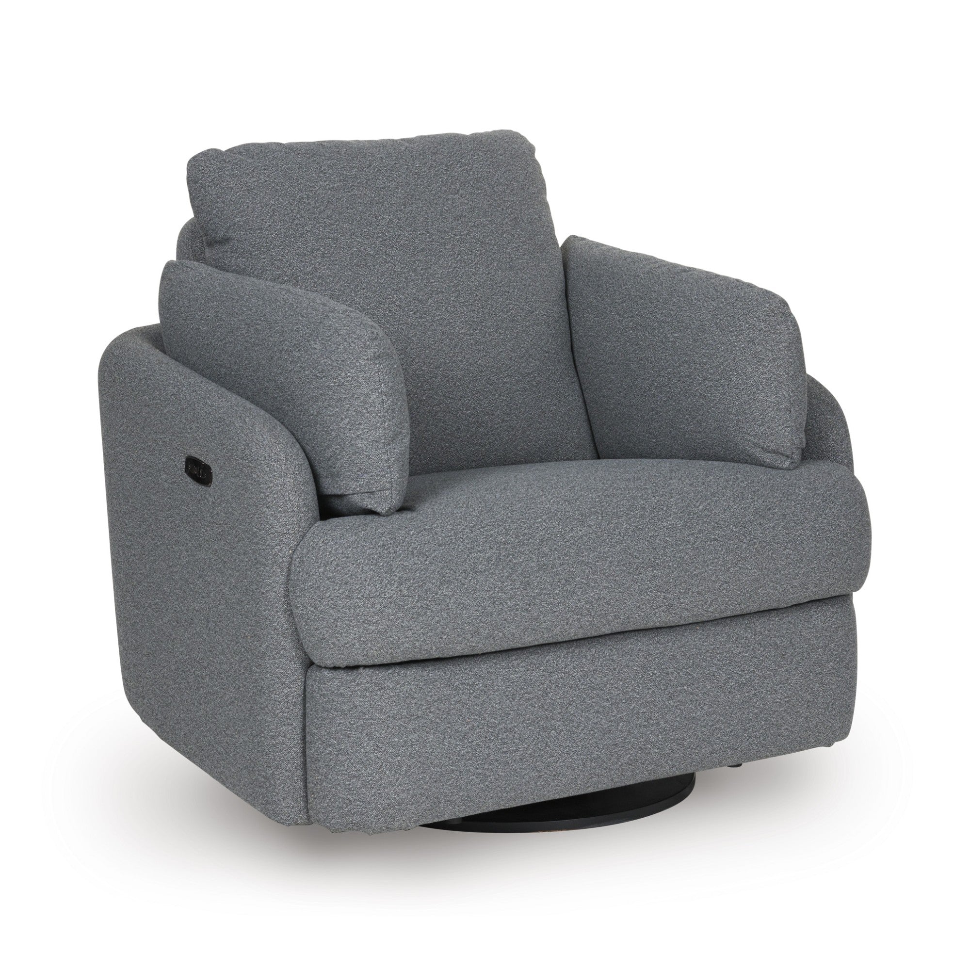 Alainmont Next-Gen Nuvella Swivel Power Reclining Chair Grey