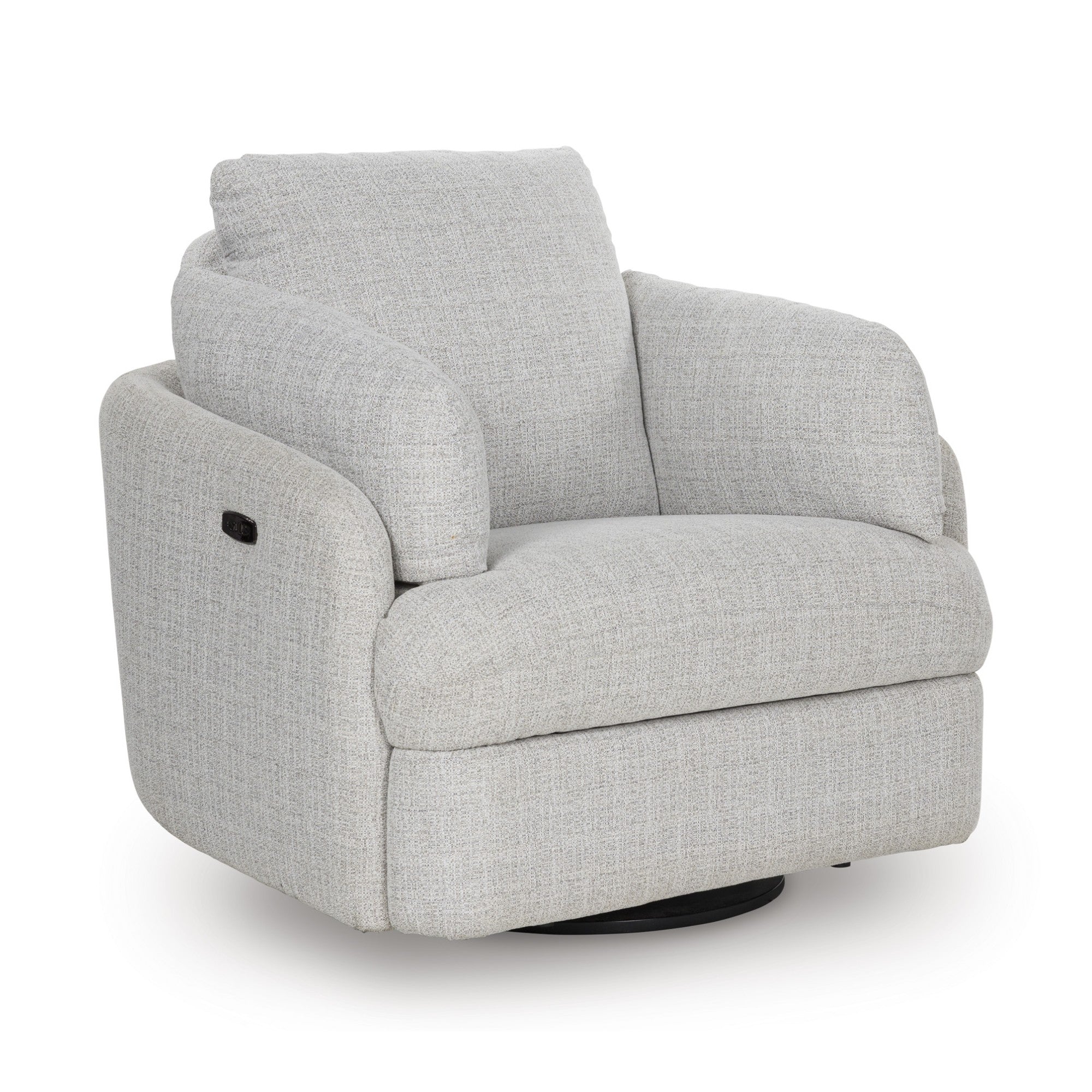 Alainmont Next-Gen Nuvella Swivel Power Reclining Chair Light Grey