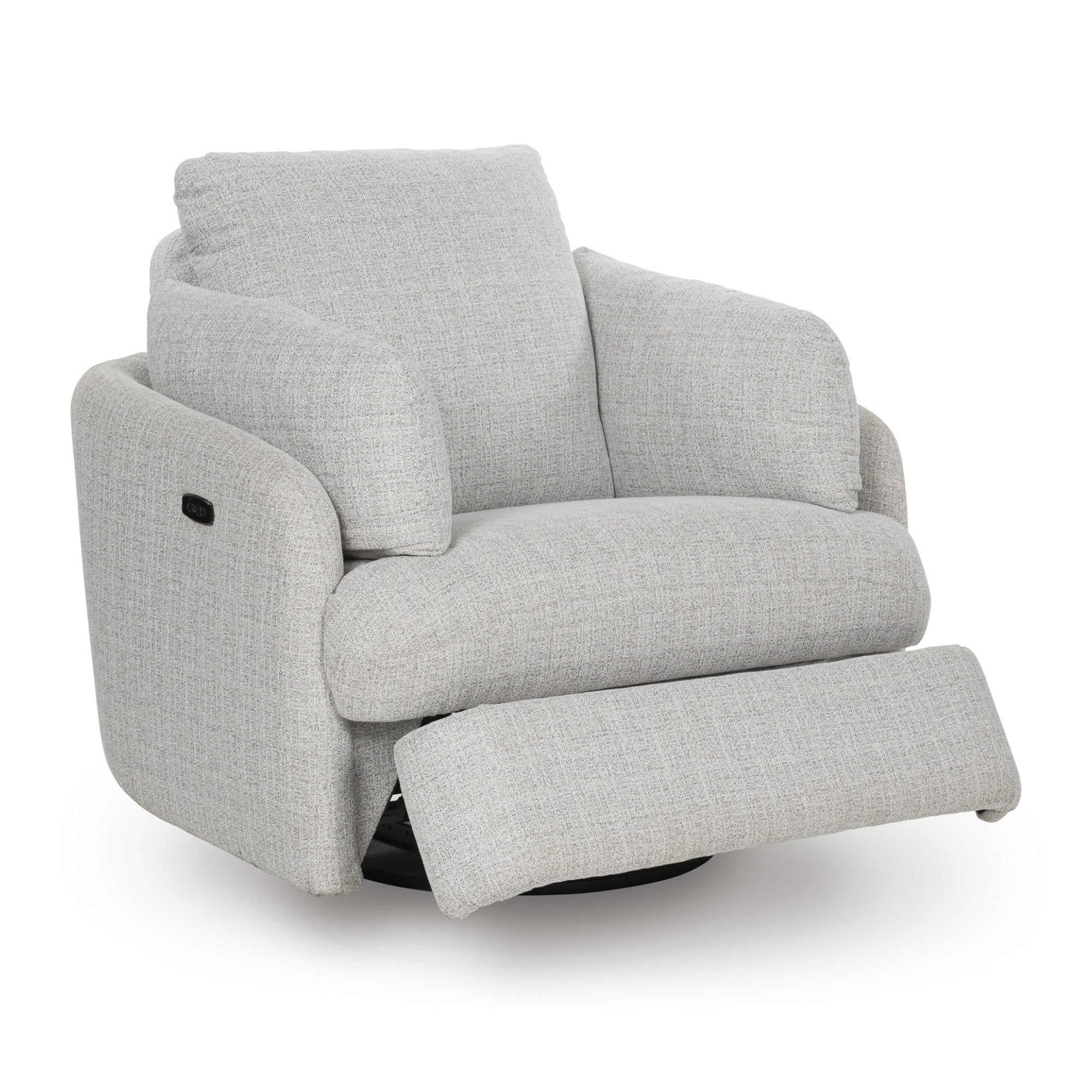Alainmont Next-Gen Nuvella Swivel Power Reclining Chair Light Grey