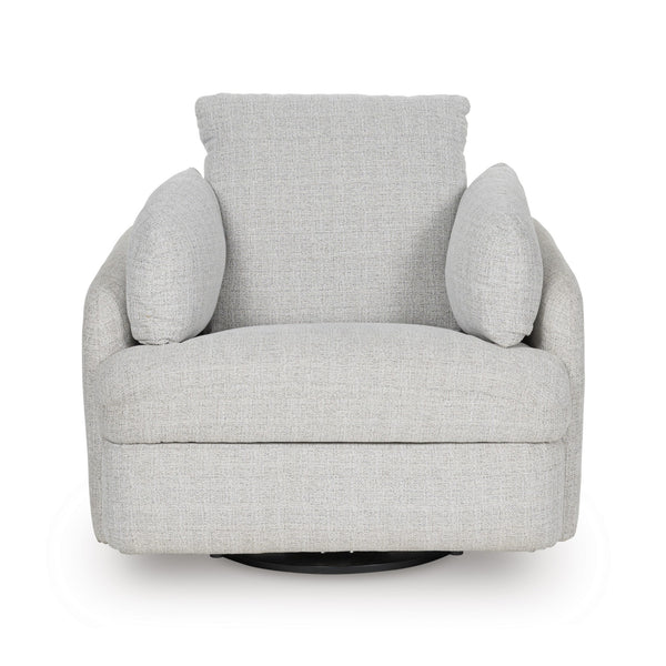 Alainmont Next-Gen Nuvella Swivel Power Reclining Chair Light Grey