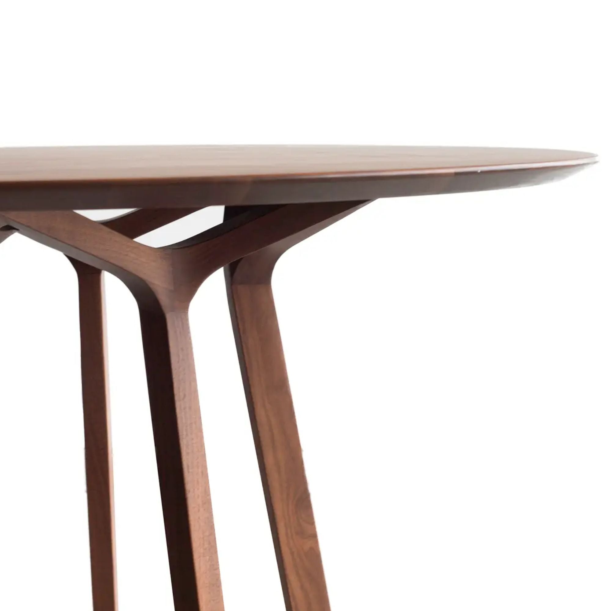 Moe's Home Aldo Collection Round Dining Table Walnut | CastleUp Experience Centre Online Furniture