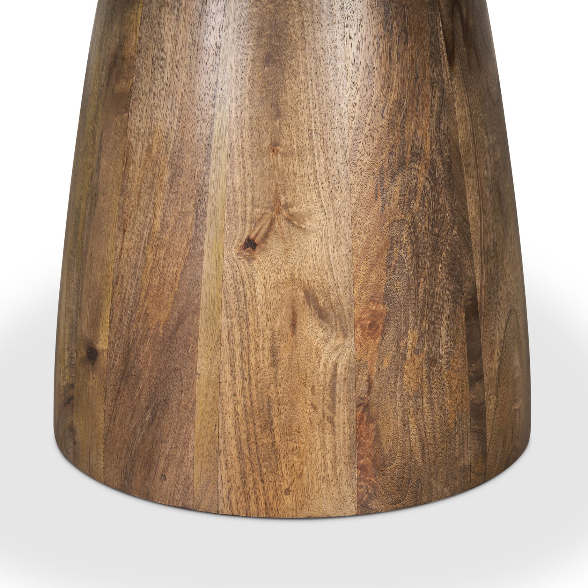 Mercana Allyson 54-inch pink marble top dining table with sleek modern design and sturdy wooden legs.