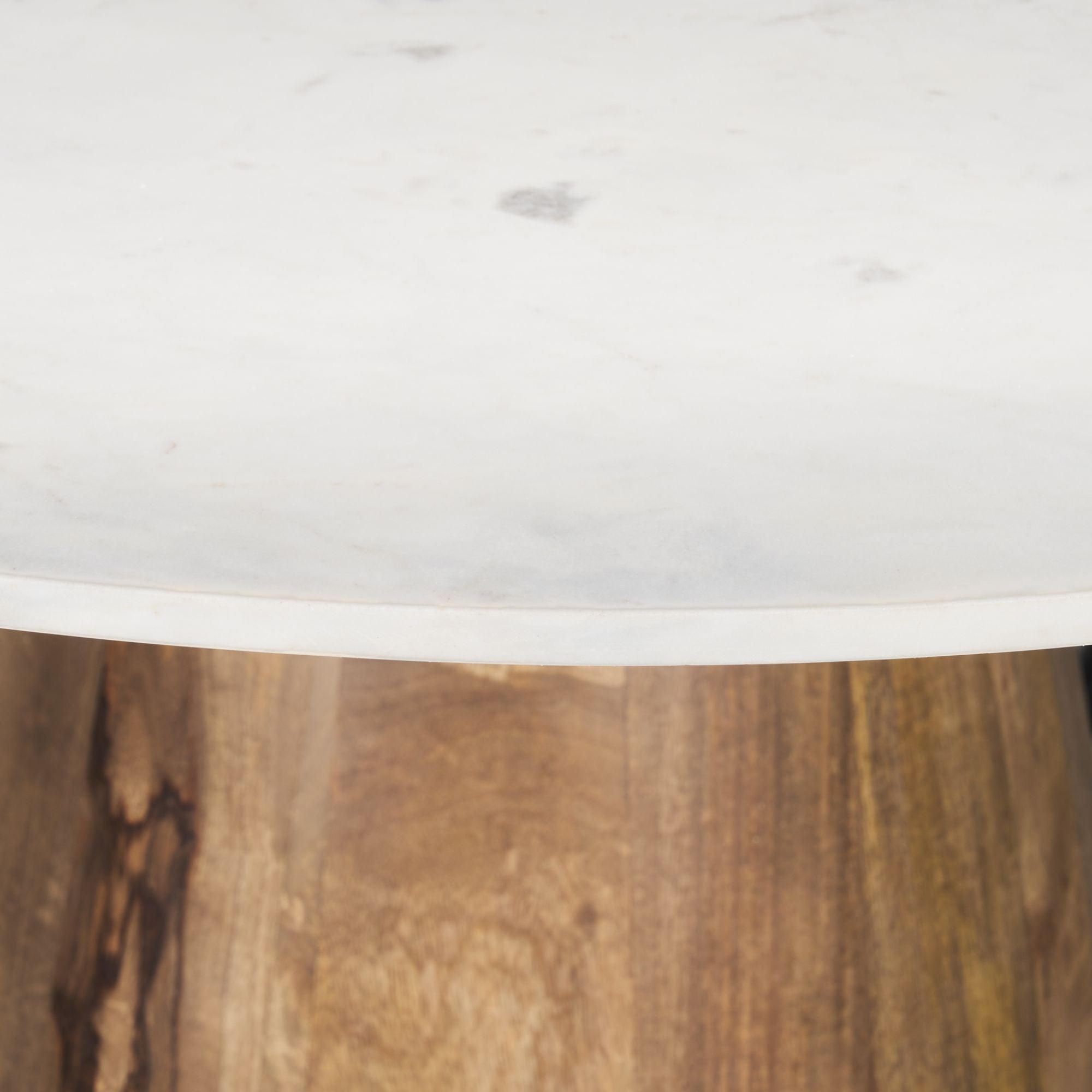 Mercana Allyson Collection 42" Banswara White Marble Top Dining Table | CastleUp Experience Centre Online Furniture