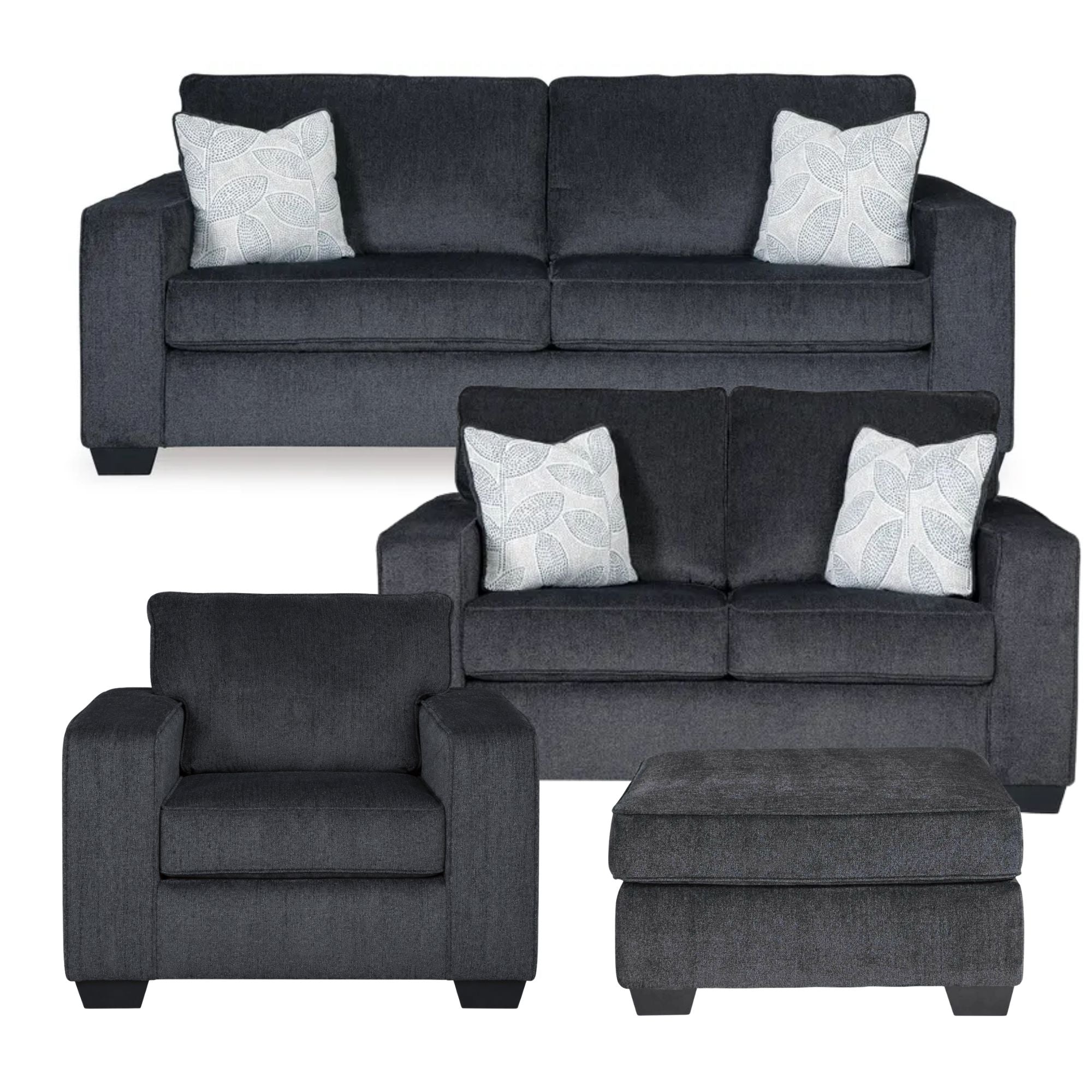 Altari Sofa Set in Slate