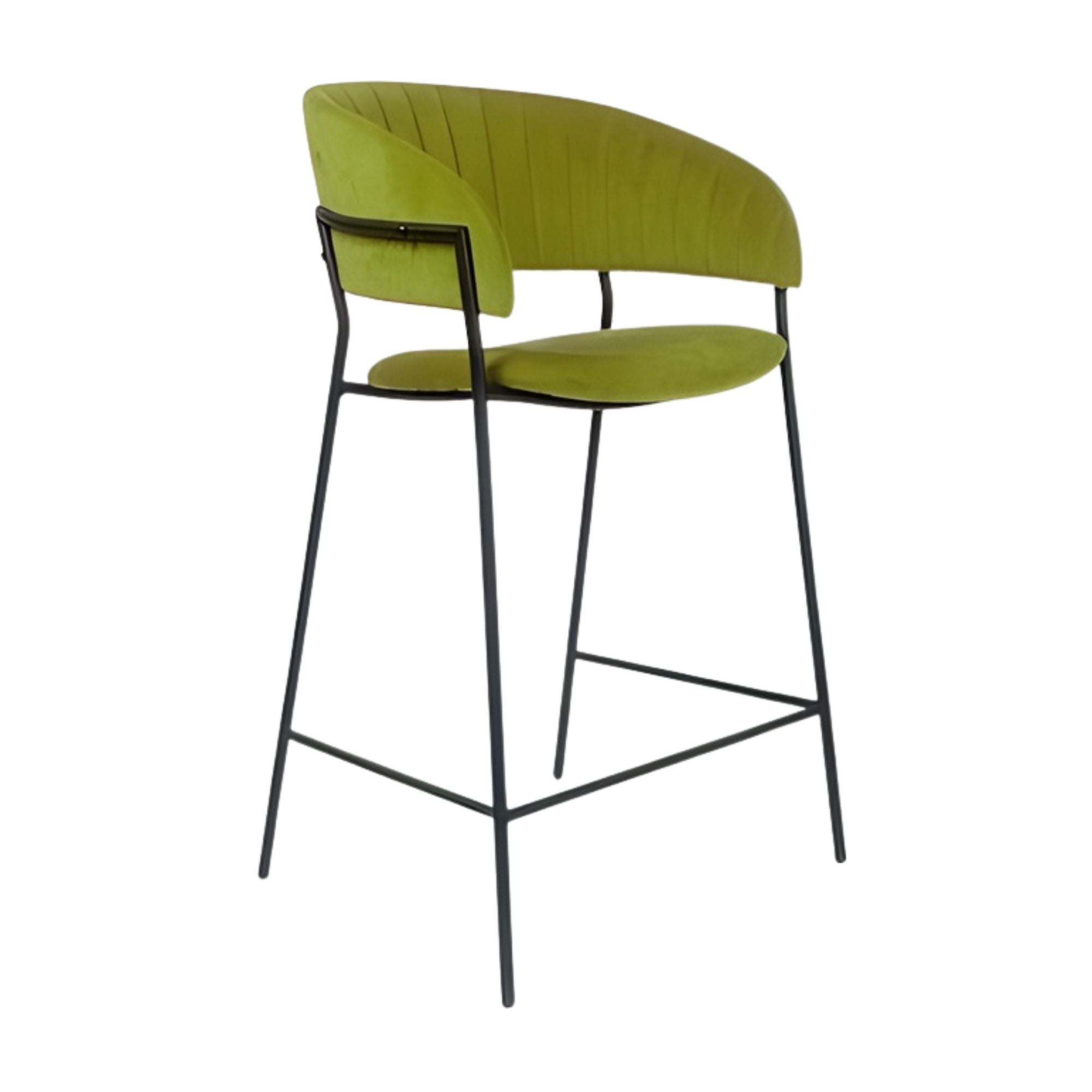 Green Amanda stool by Elite Living, a stylish counter bar stool with a modern design and comfortable seating.