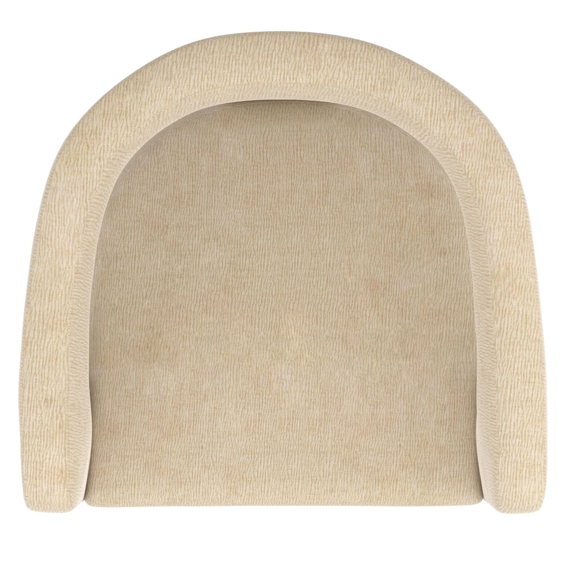 Chaise de salle à manger Caspian moderne du milieu du siècle, couleur sable (lot de 2)