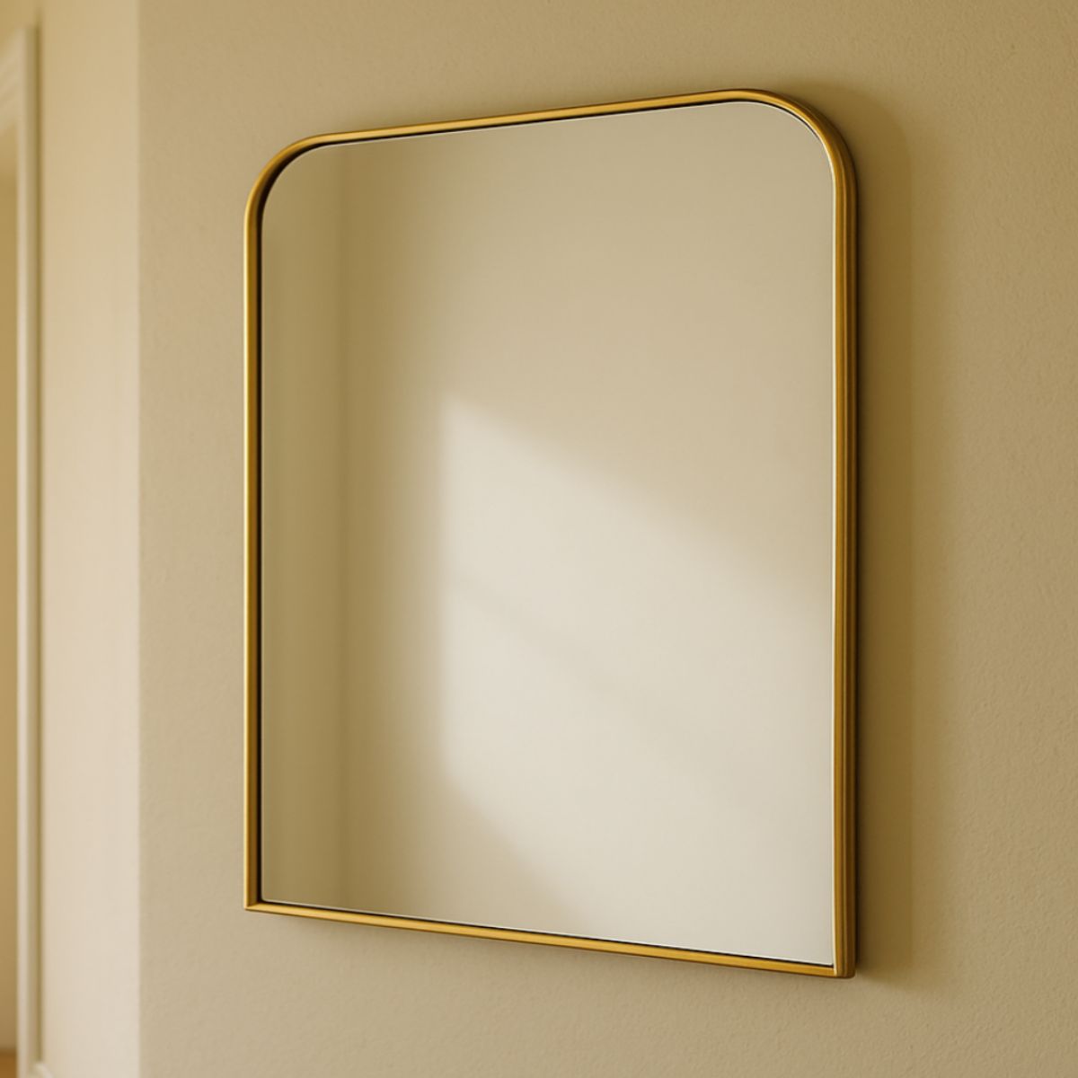 Amelia Wall Mirror: Gold Frame.
