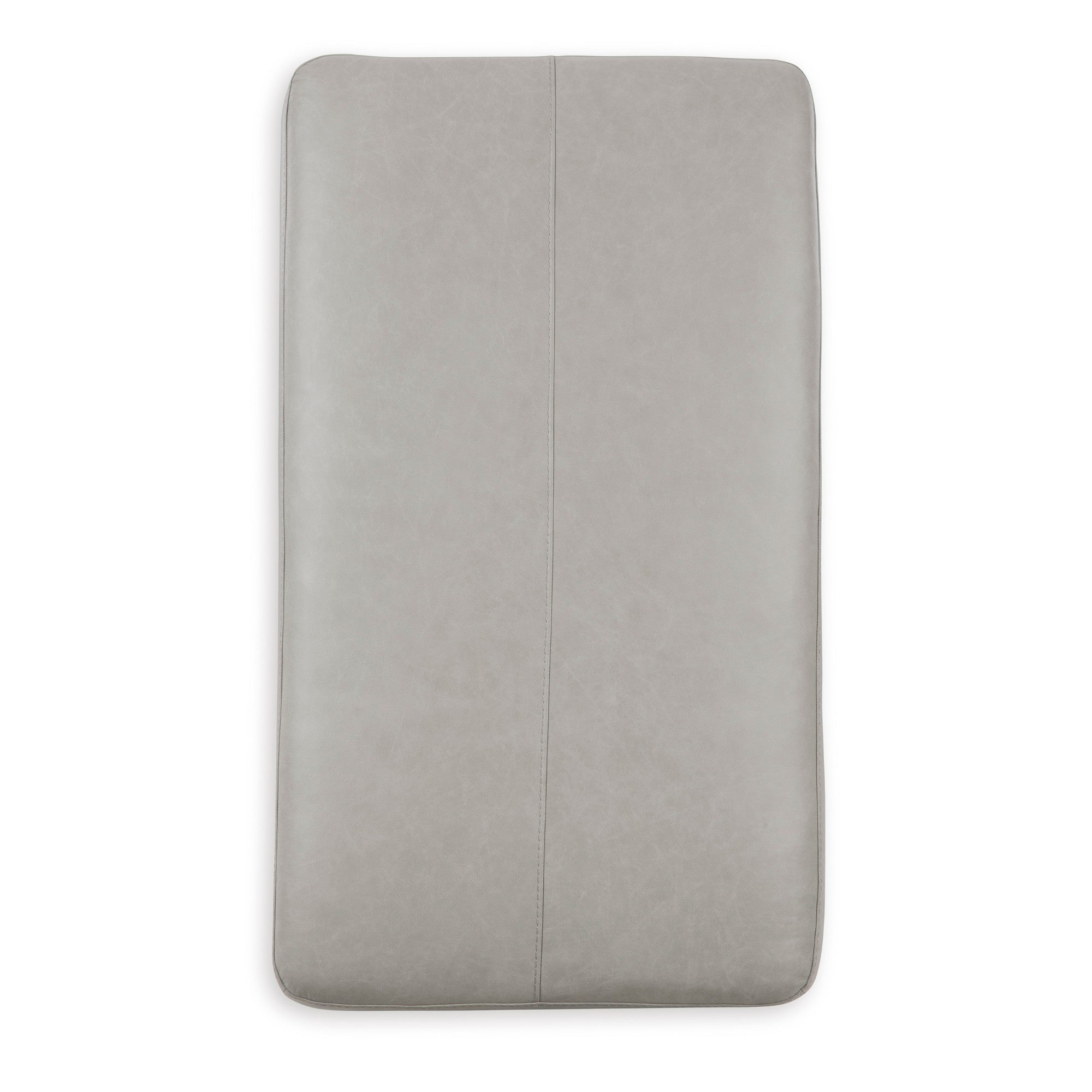 Amiata Oversized Leather Accent Ottoman