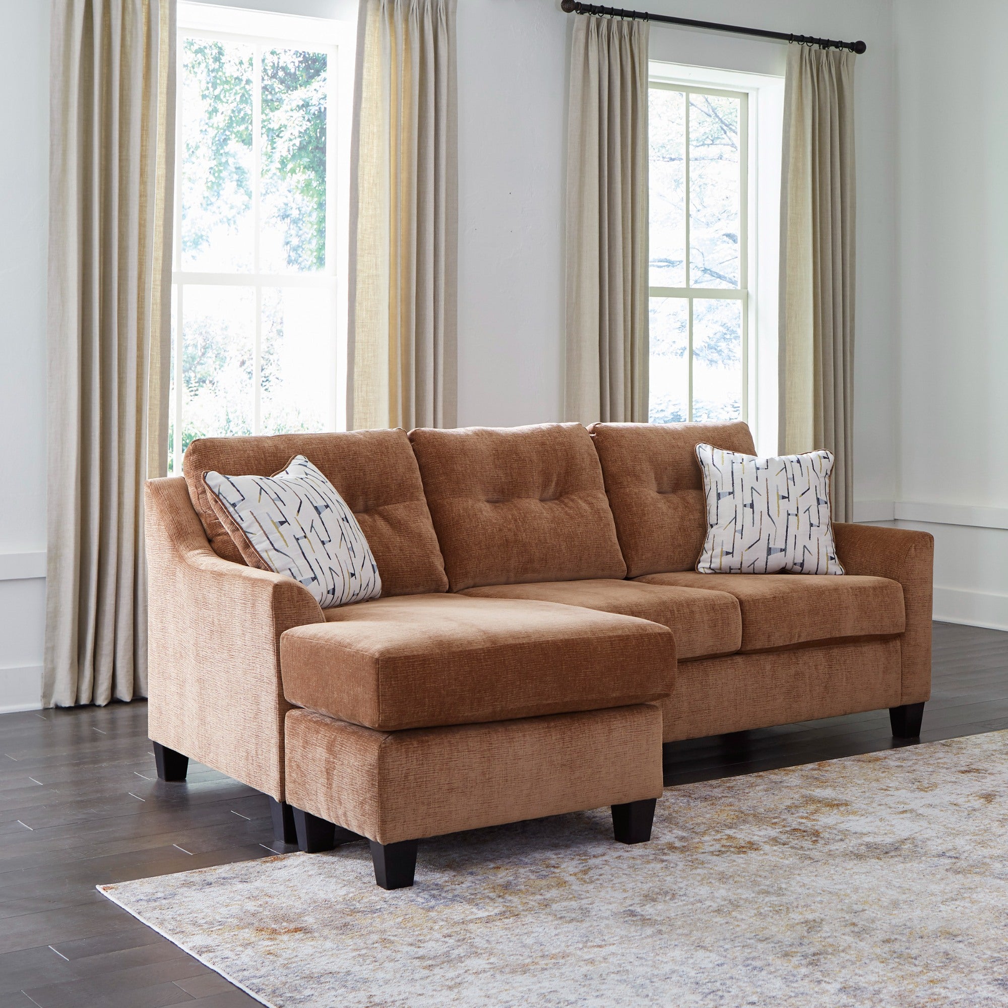 Amity Bay Reversible Sofa Sectional in Clay