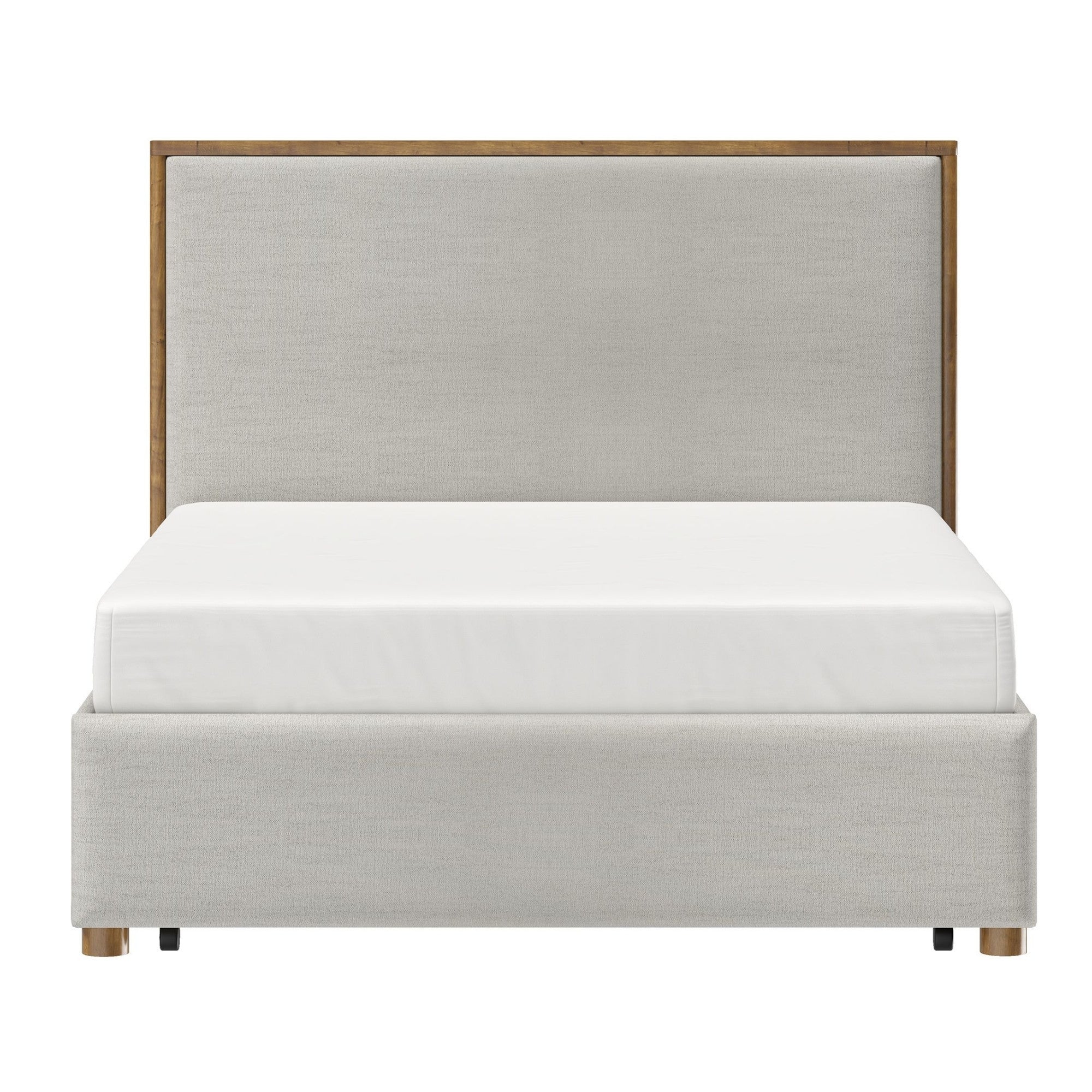 Andover Platform Bed with Drawer in Oat